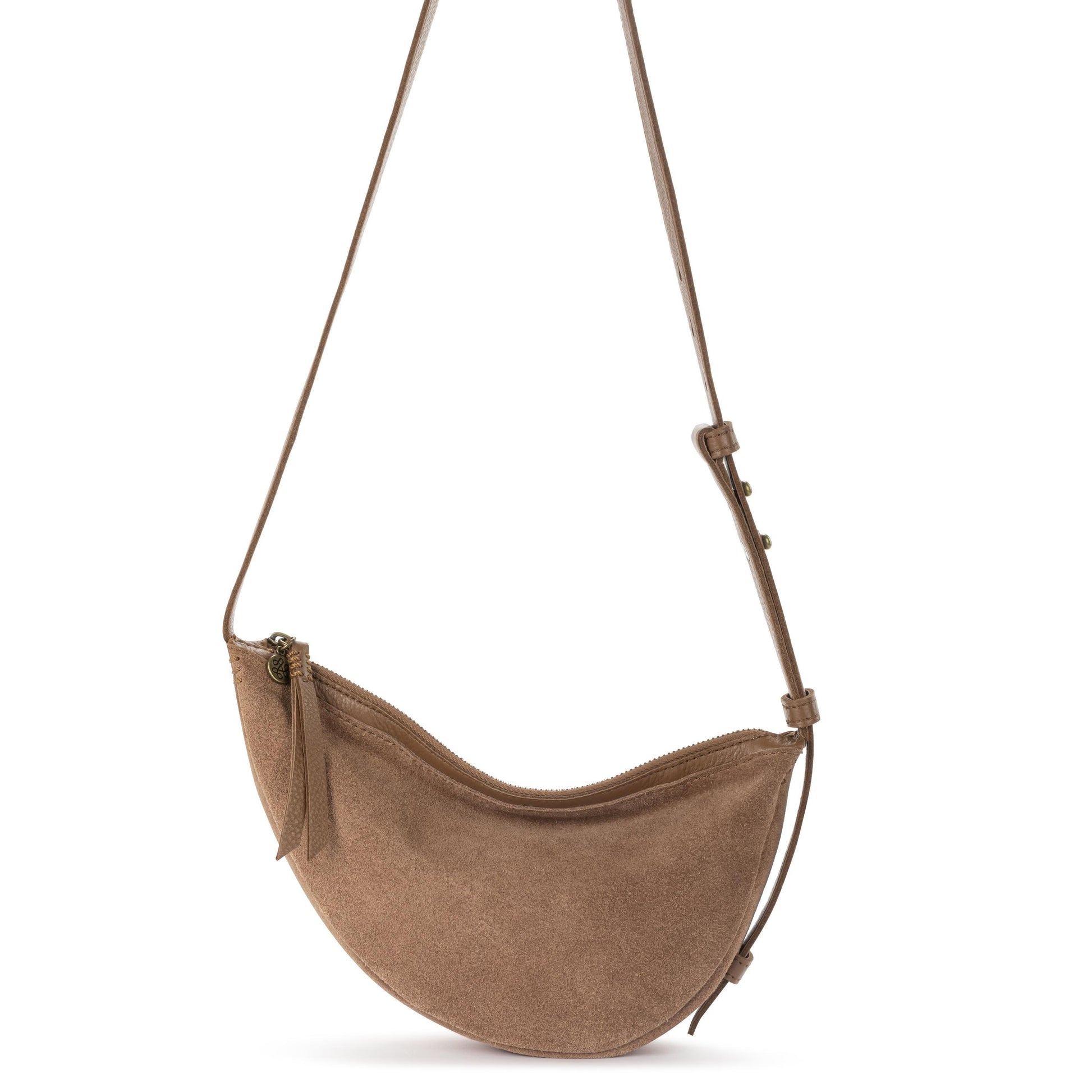 The Sak Tess Sling Bag Leather - |Tobacco Suede|