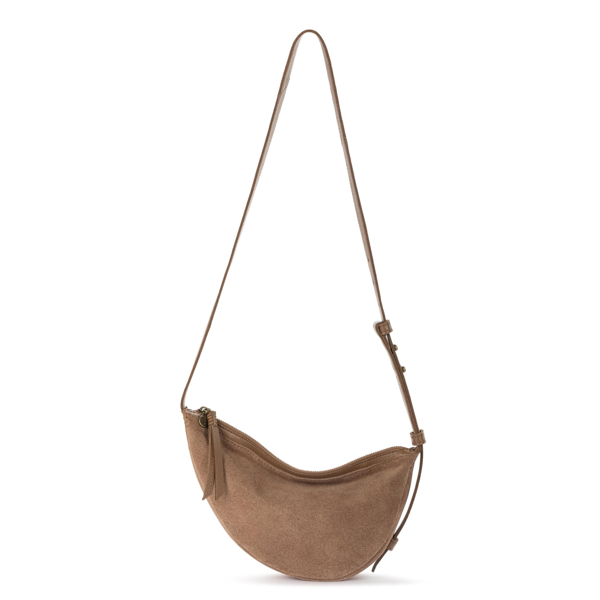 The Sak Tess Sling Bag Leather - |Tobacco Suede|