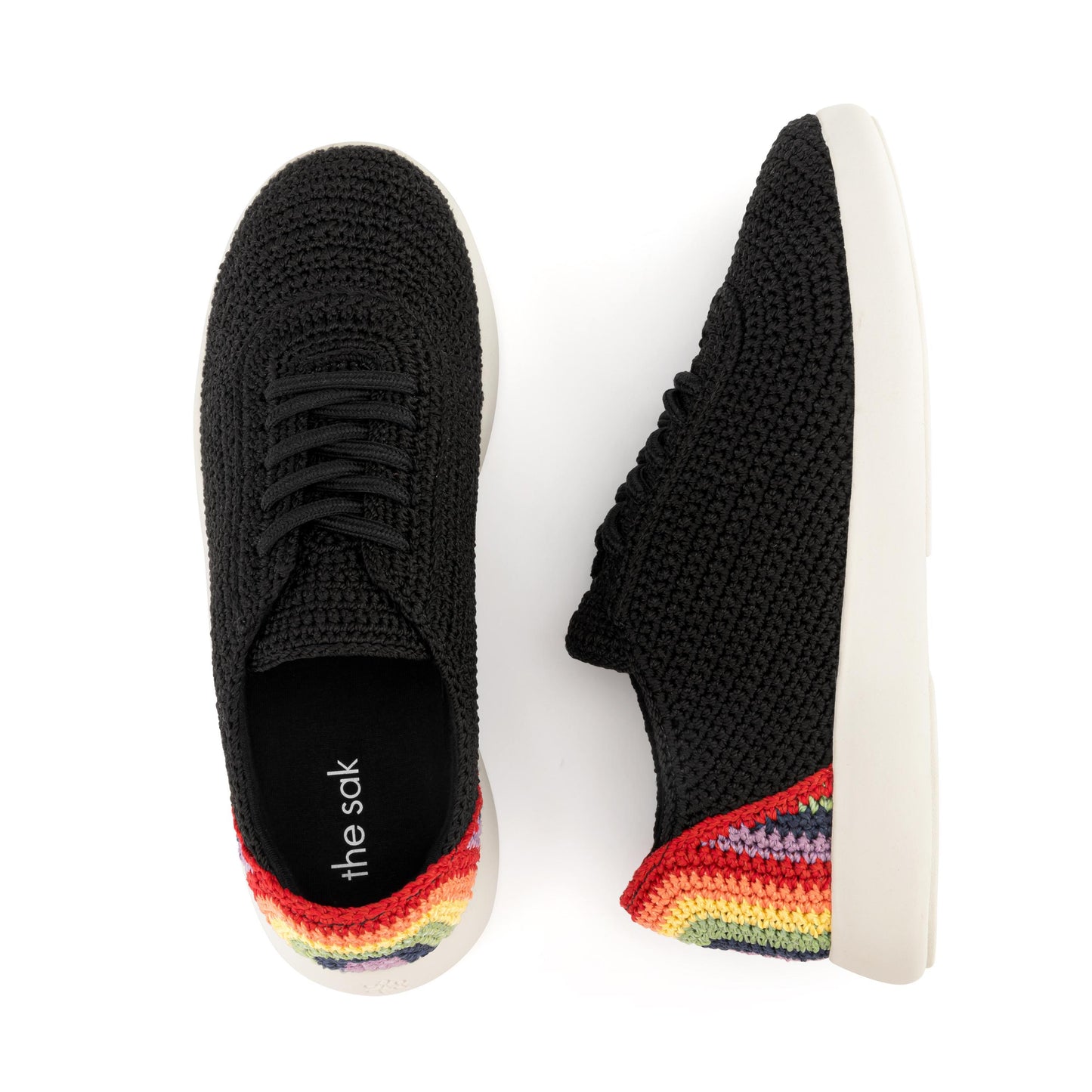 The Sak Asha Sneaker Crochet - |Black Rainbow|