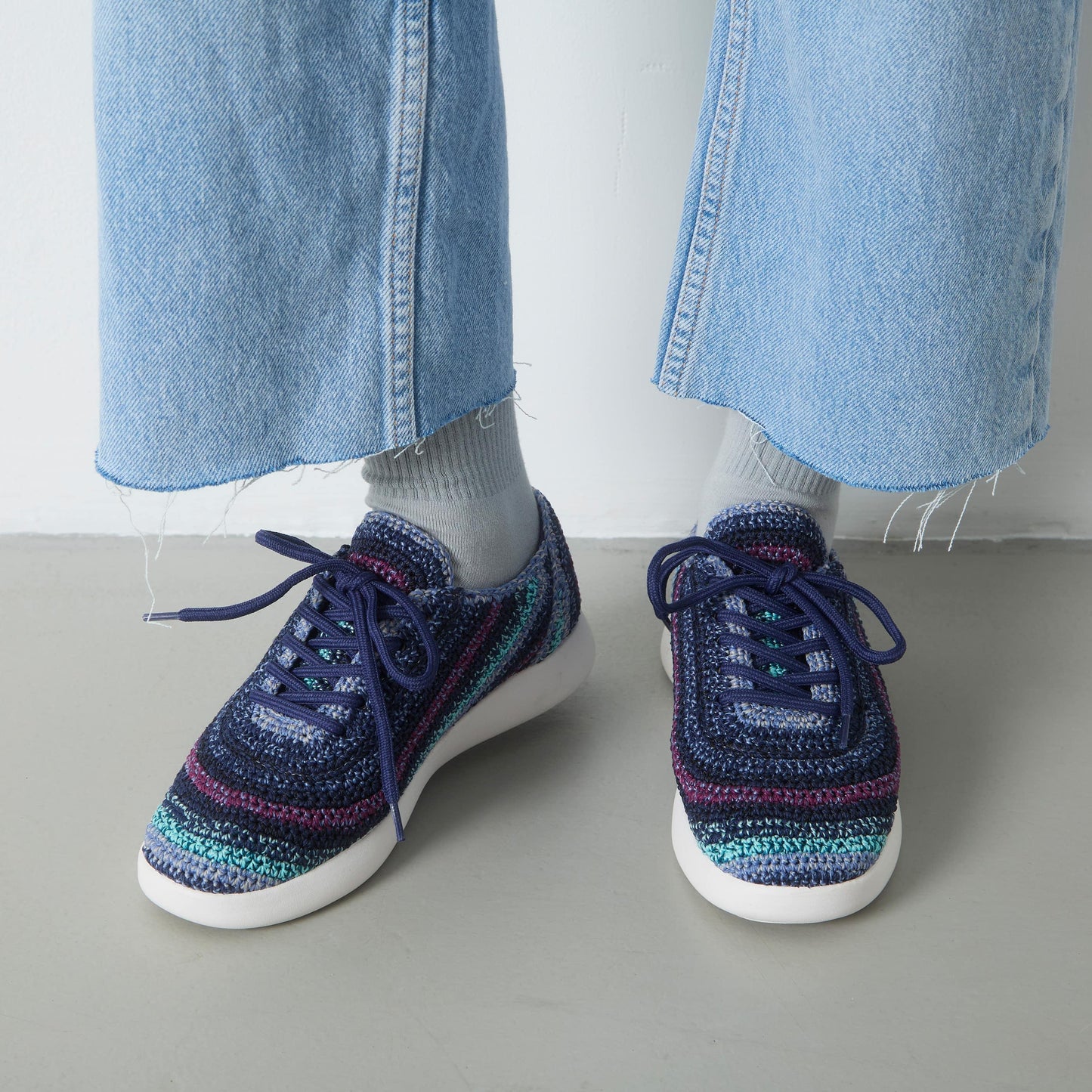 The Sak Asha Sneaker Crochet - |Lapis Stripe|