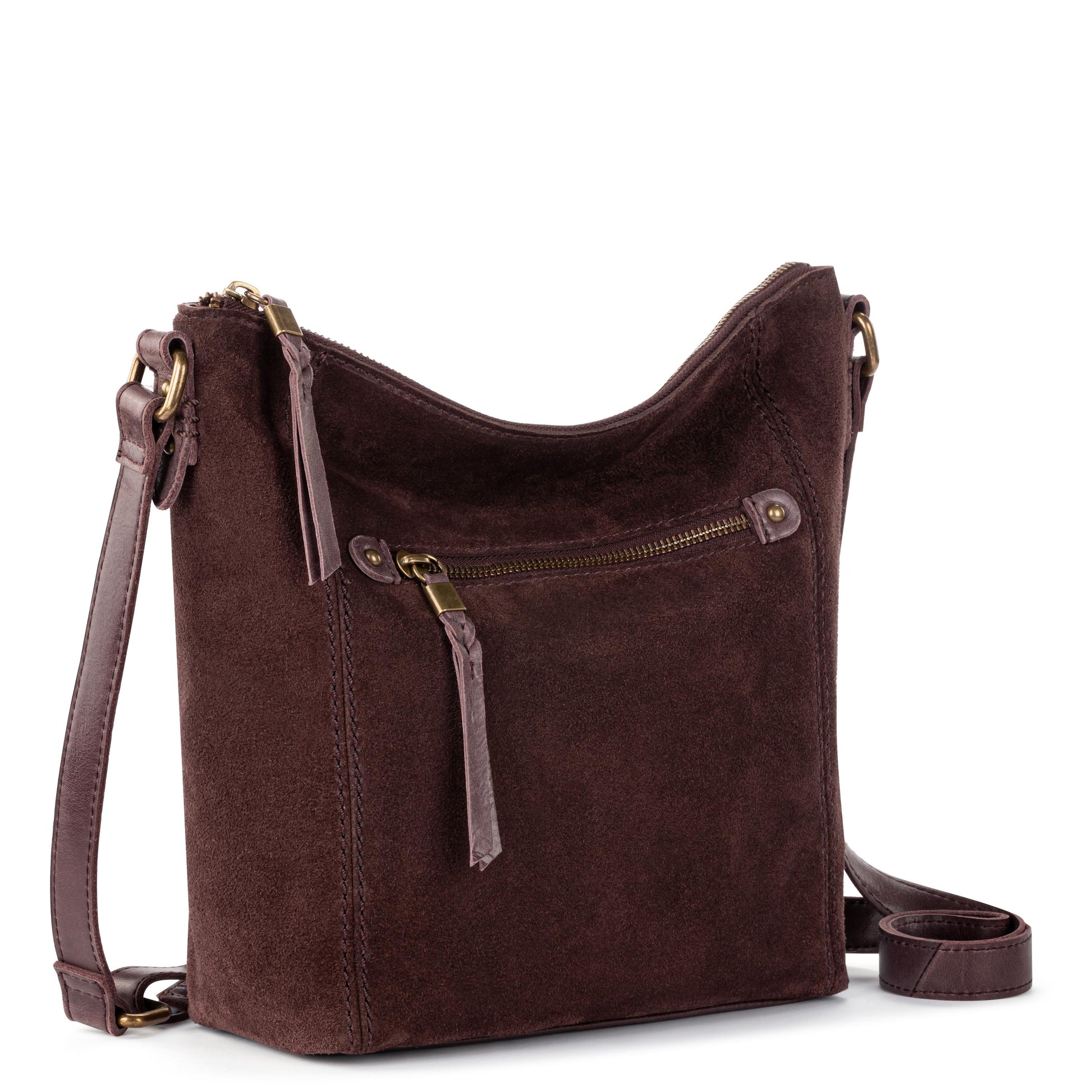 The Sak Ashland Crossbody Leather - |Mahogany Suede|