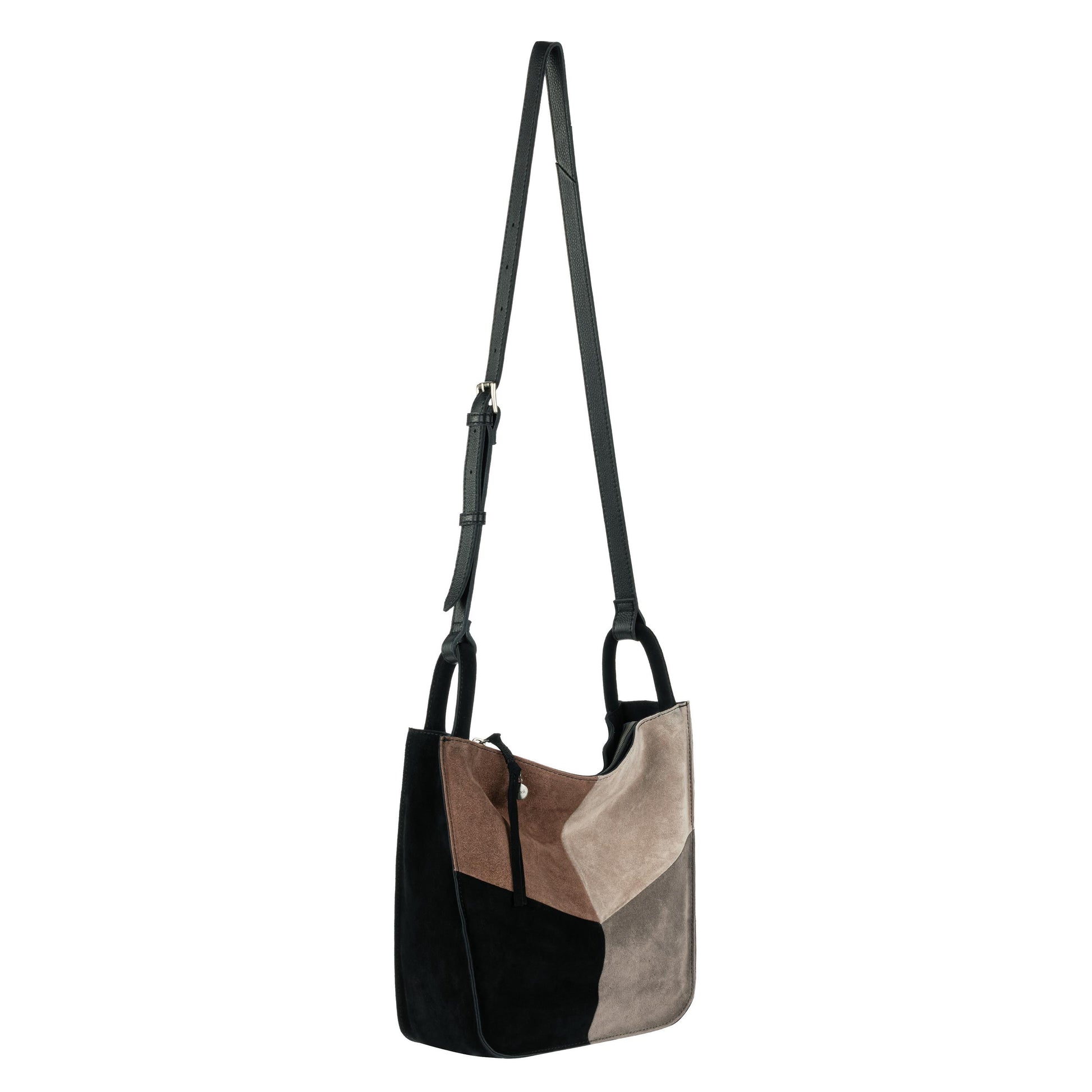 The Sak Los Feliz Slouchy Crossbody Leather - |Neutral Suede Block|