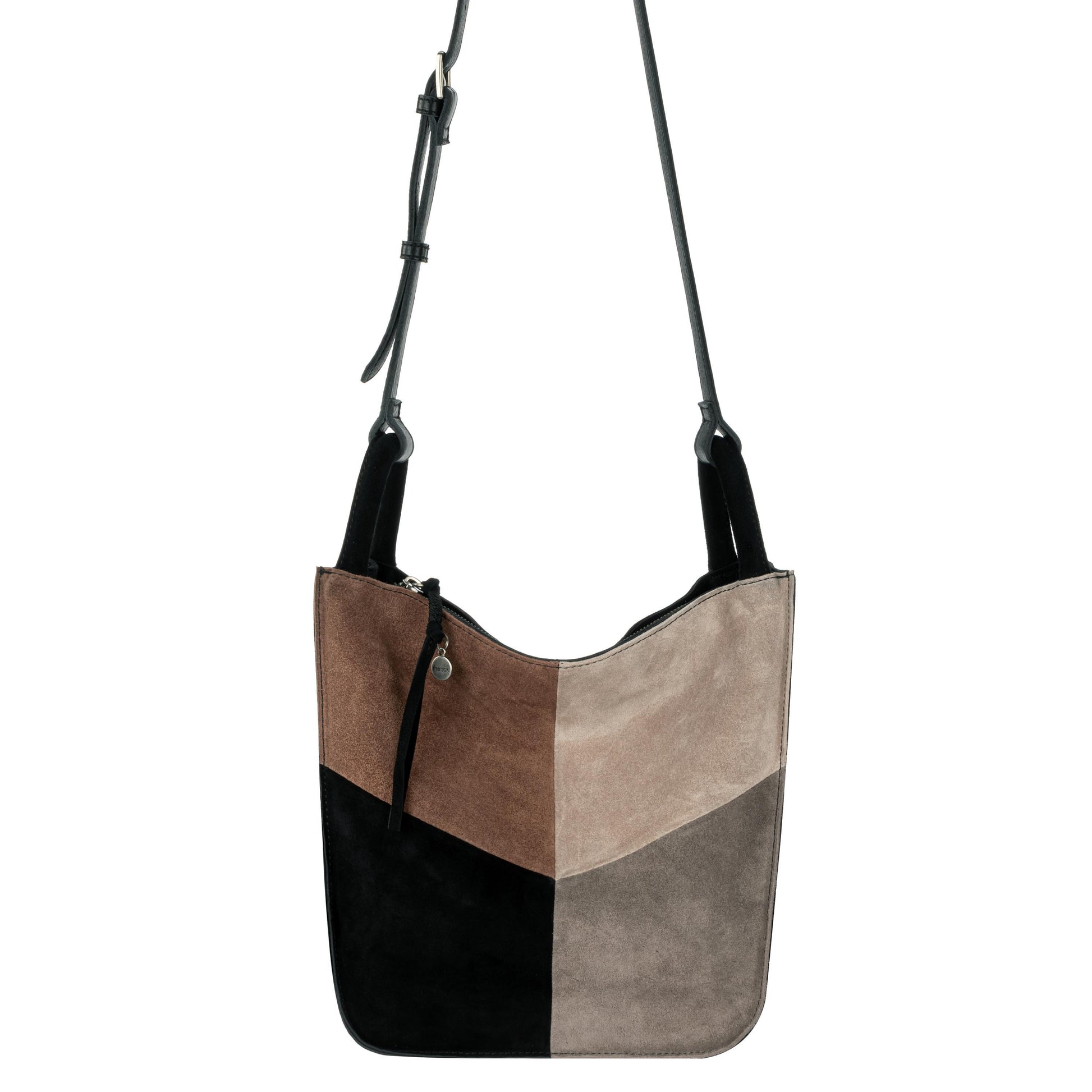 The Sak Los Feliz Slouchy Crossbody Leather - |Neutral Suede Block|