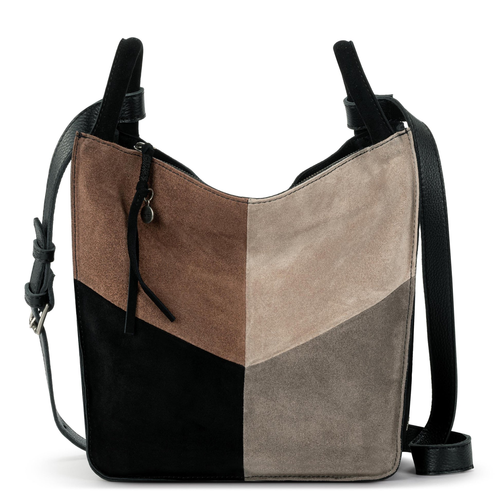 The Sak Los Feliz Slouchy Crossbody Leather - |Neutral Suede Block|
