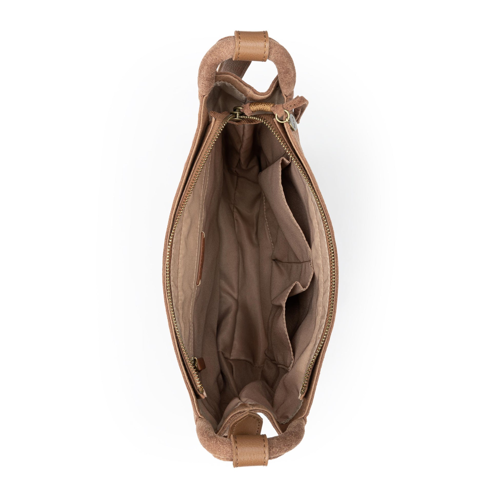 The Sak Los Feliz Slouchy Crossbody Leather - |Tobacco Suede|