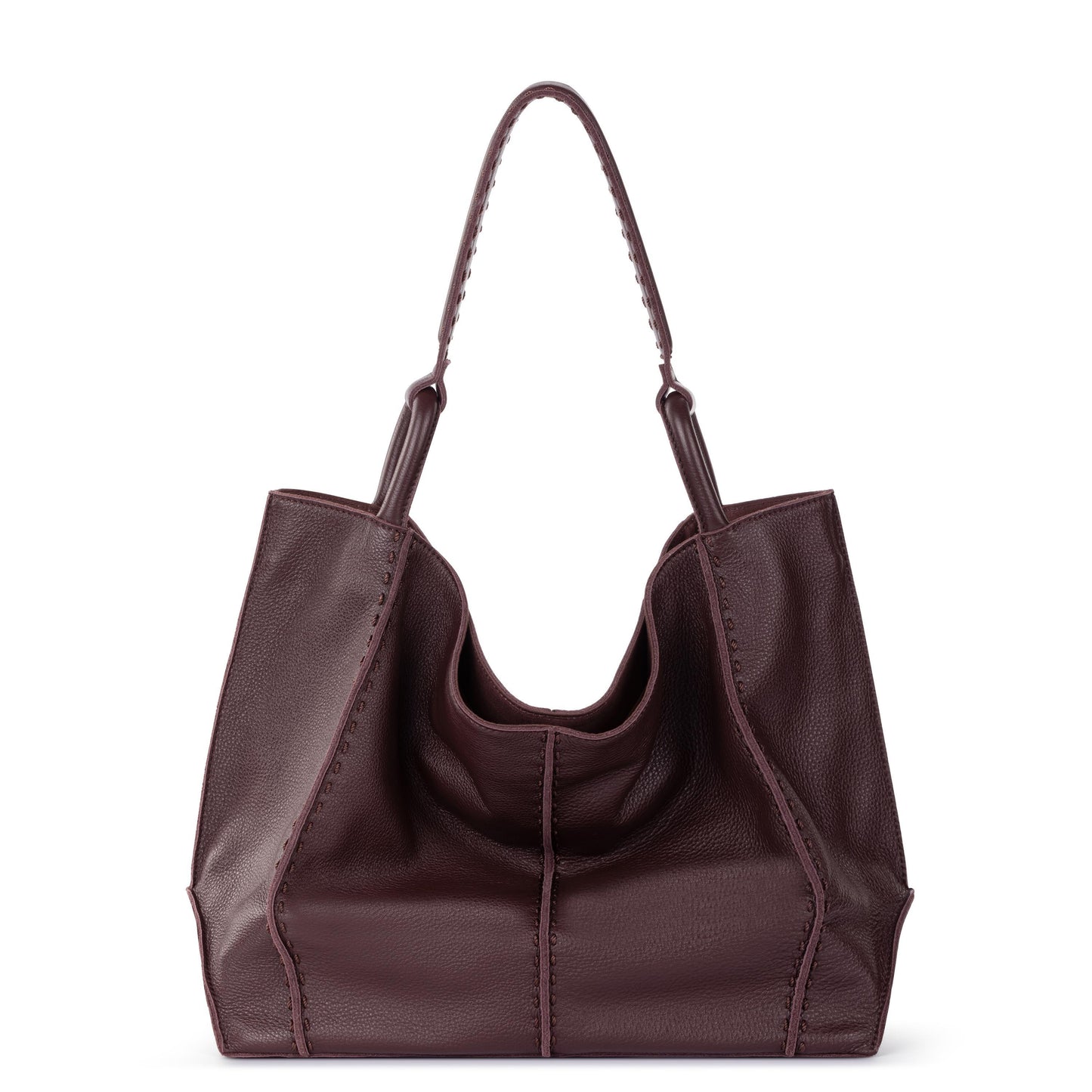 The Sak Los Feliz Slouchy Large Tote Leather - |Mahogany|