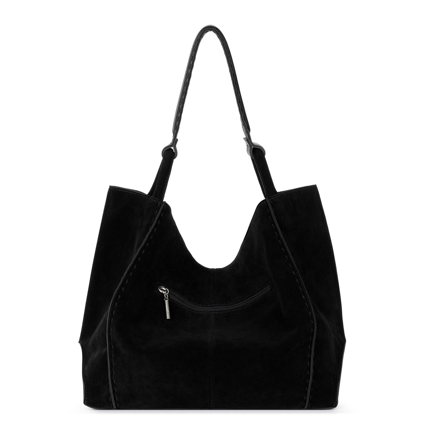 The Sak Los Feliz Slouchy Large Tote Leather - |Neutral Suede Block|