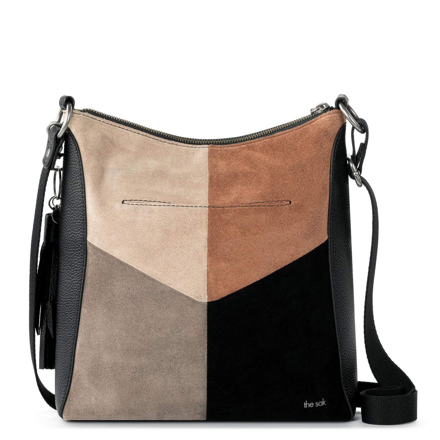 The Sak Lucia Crossbody Leather - |Neutral Suede Block|