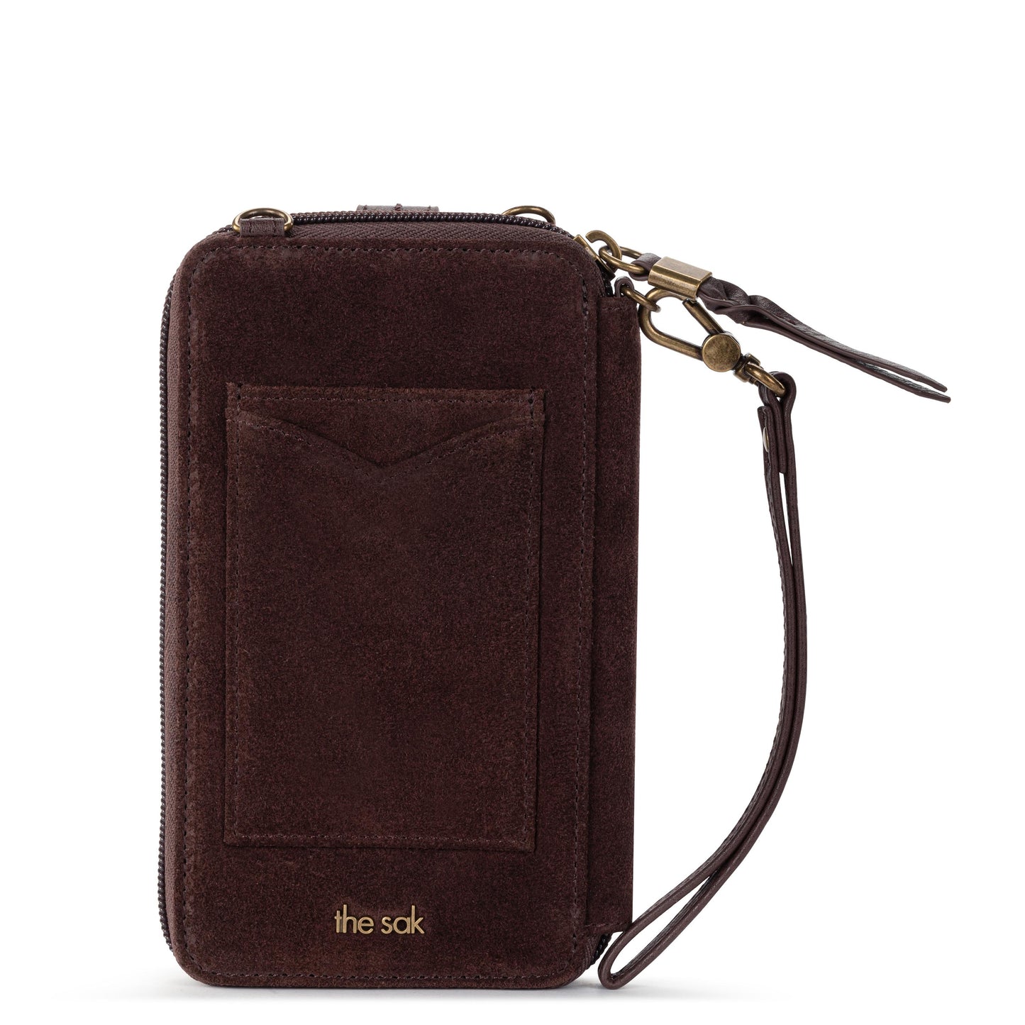 The Sak Silverlake Smartphone Crossbody Leather - |Mahogany Suede|