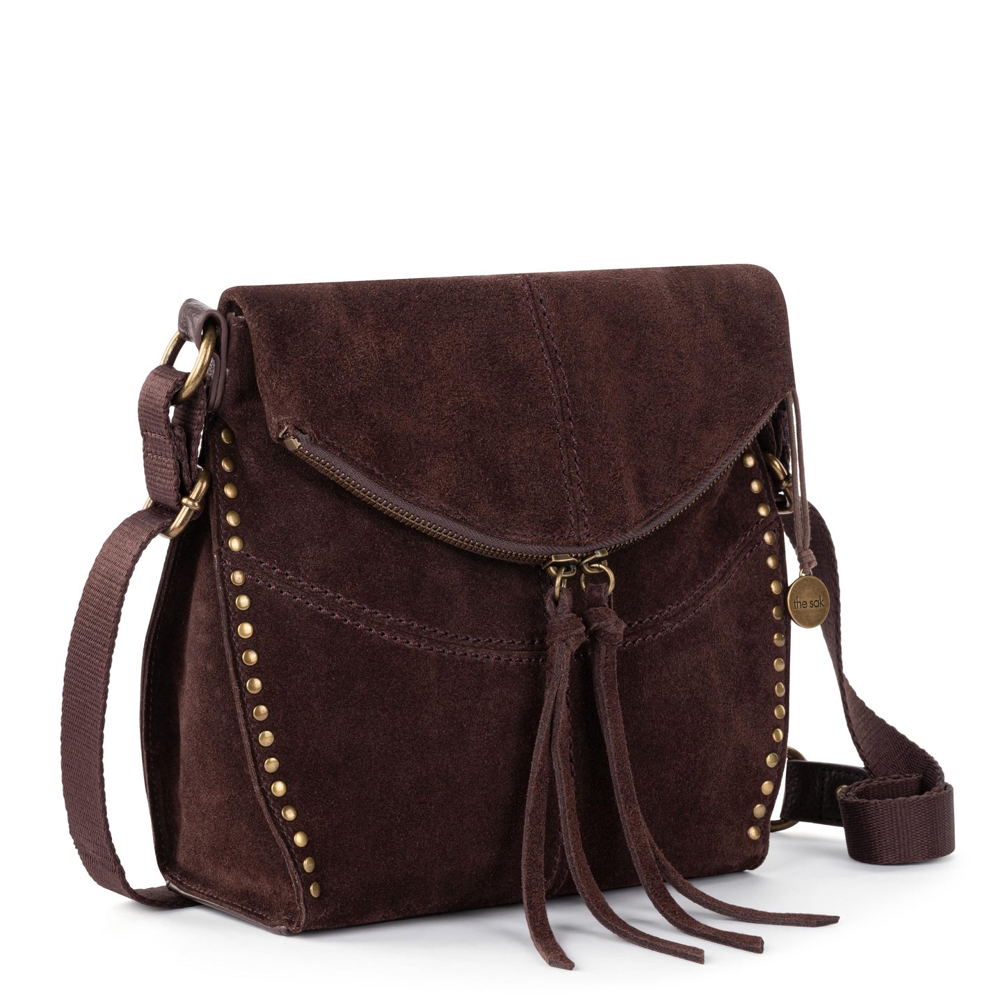 The Sak Silverlake Crossbody Leather - |Mahogany Suede|