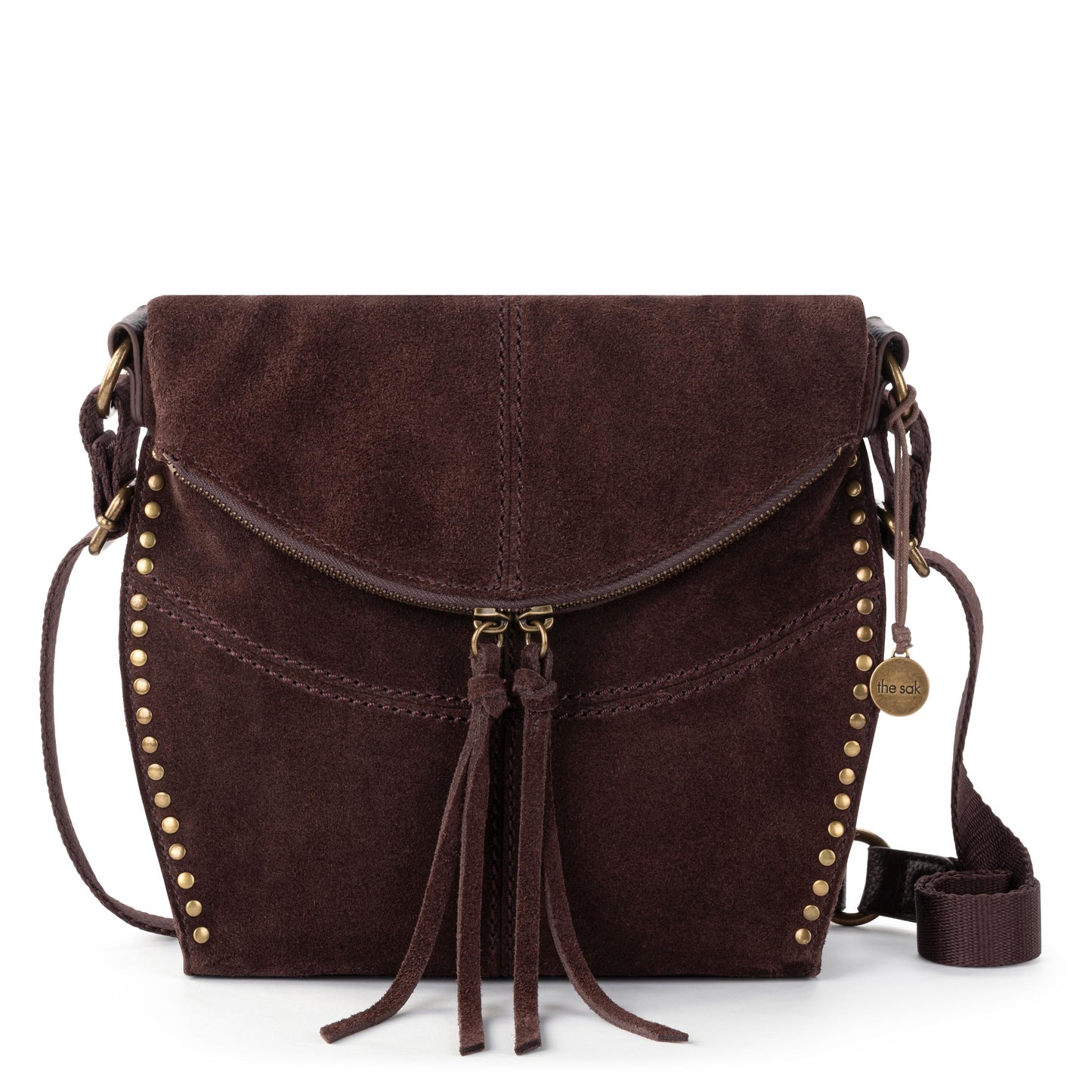 The Sak Silverlake Crossbody Leather - |Mahogany Suede|