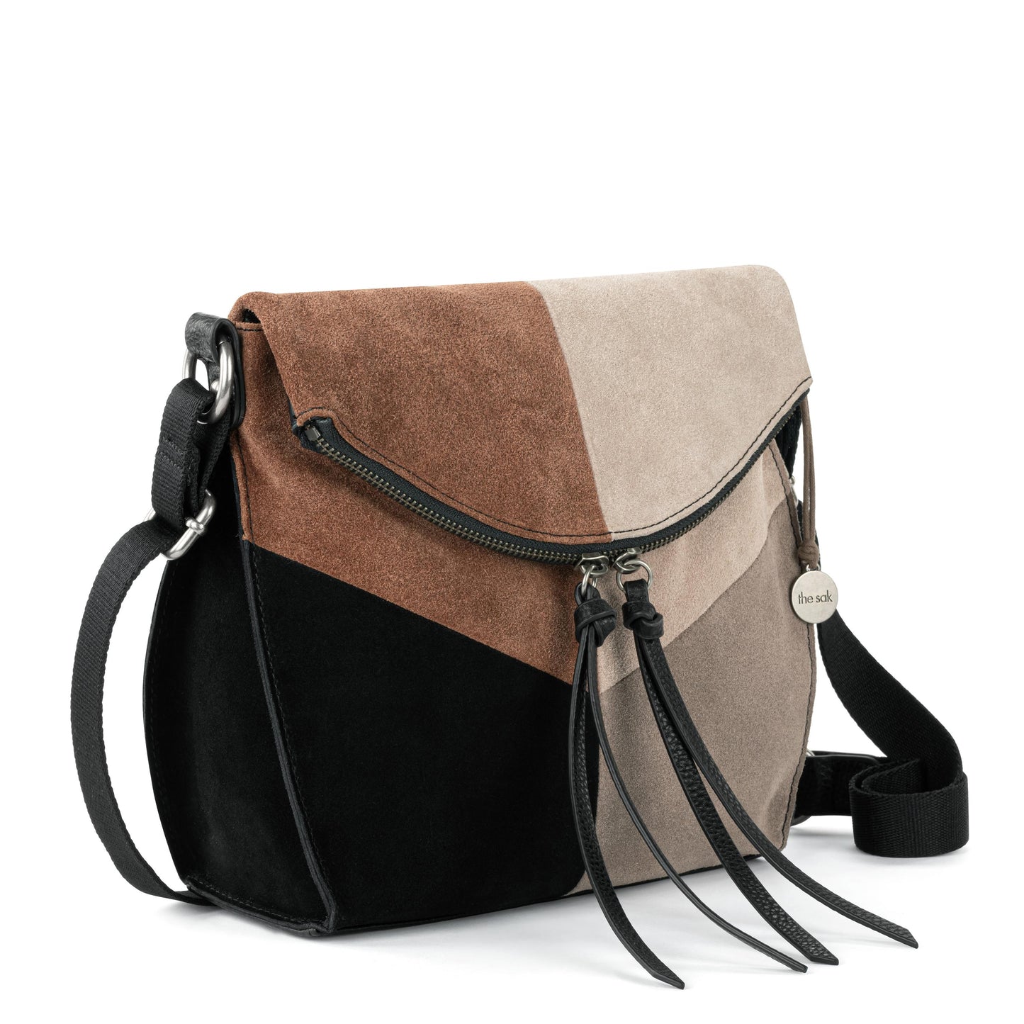 The Sak Silverlake Crossbody Leather - |Neutral Suede Block|