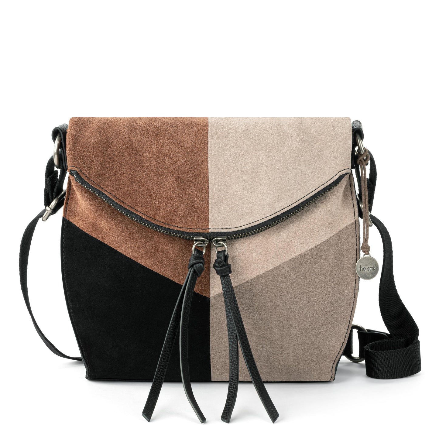 The Sak Silverlake Crossbody Leather - |Neutral Suede Block|