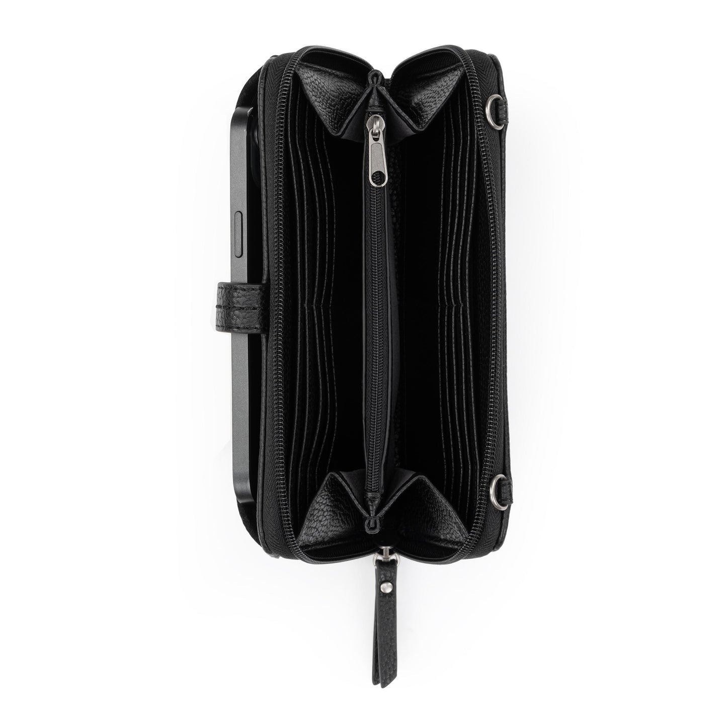 The Sak Iris Large Smartphone Crossbody Leather - |Black Suede|