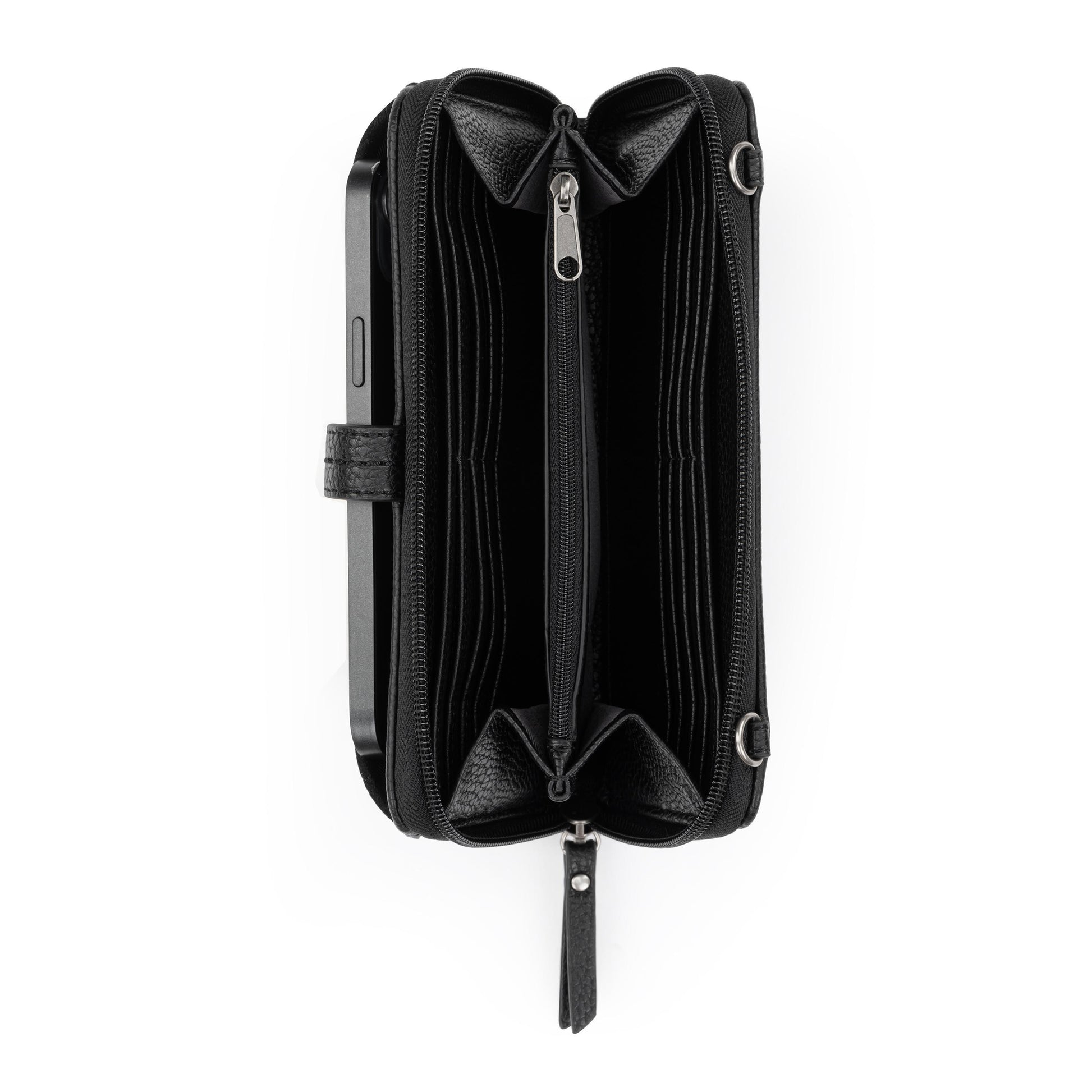 The Sak Iris Large Smartphone Crossbody Leather - |Black Suede|