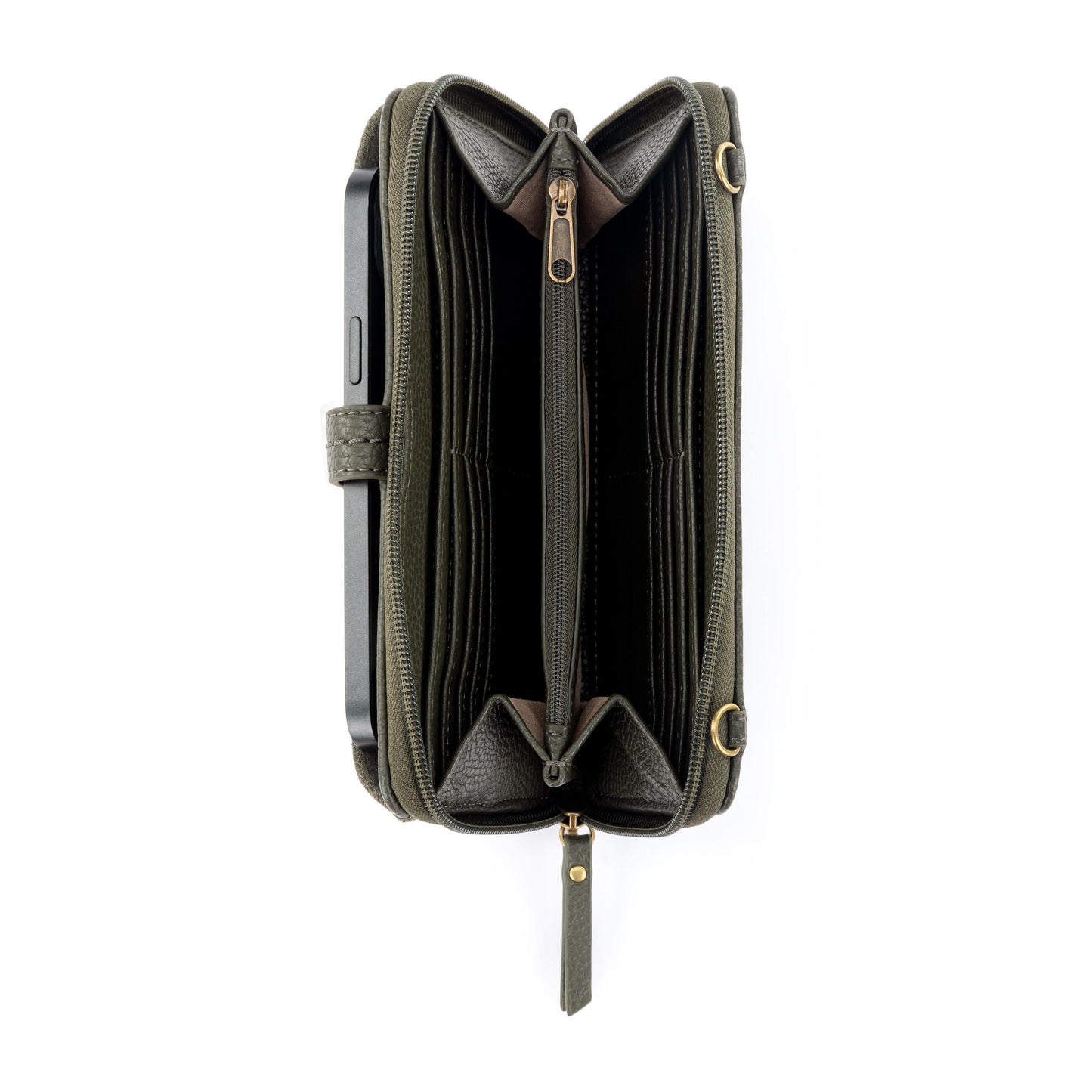 The Sak Iris Large Smartphone Crossbody Leather - |Moss Suede 2|