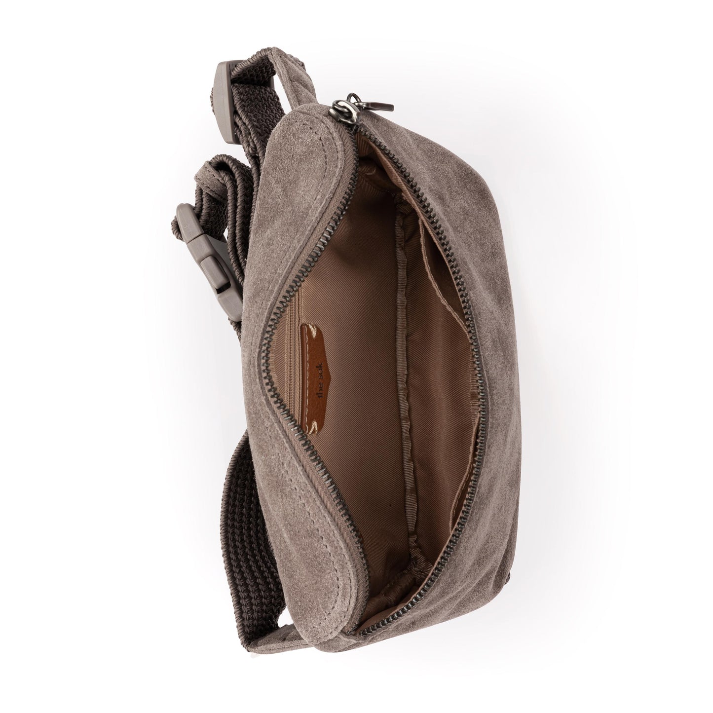 The Sak Caraway Small Belt Bag Leather - |Mushroom Suede|