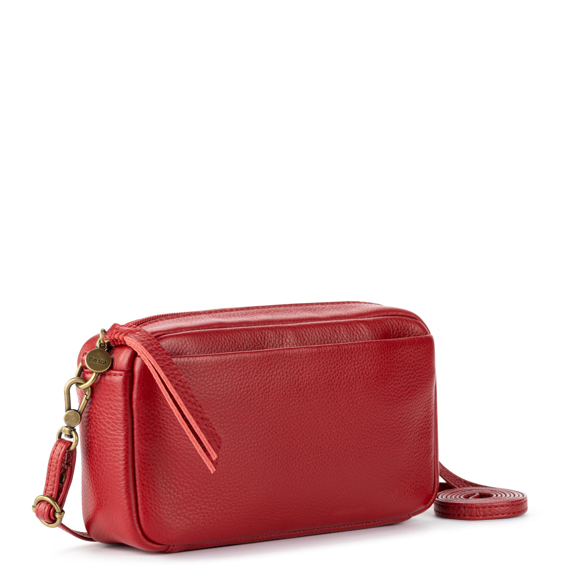 The Sak Cora Smartphone Crossbody Leather - |Scarlet|
