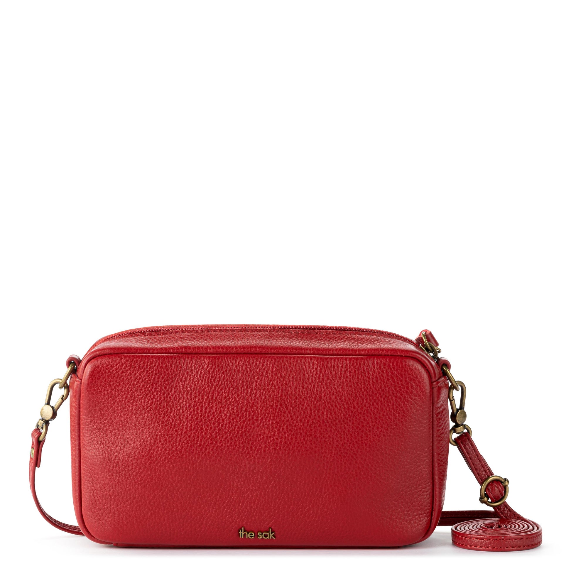 The Sak Cora Smartphone Crossbody Leather - |Scarlet|