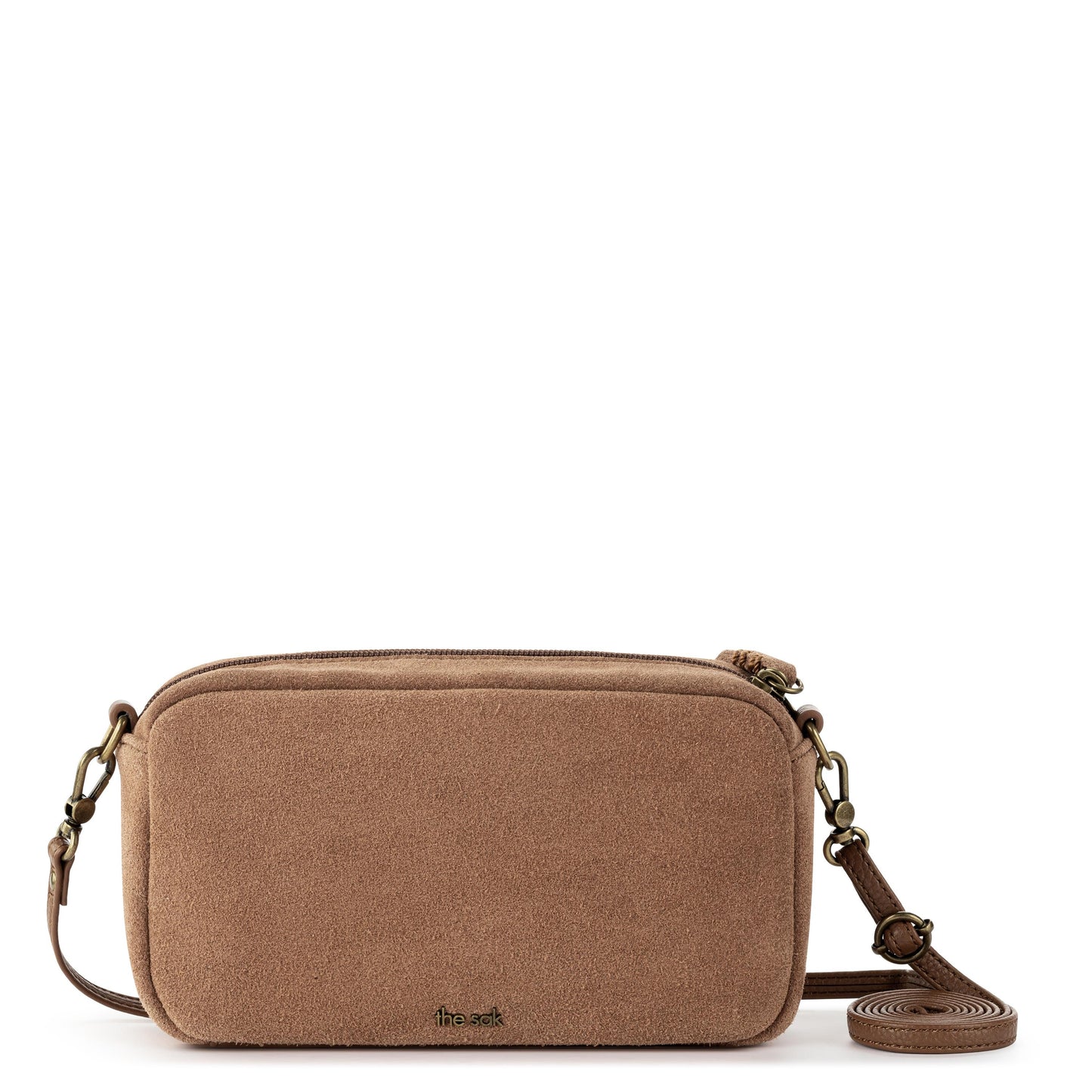 The Sak Cora Smartphone Crossbody Leather - |Tobacco Suede|