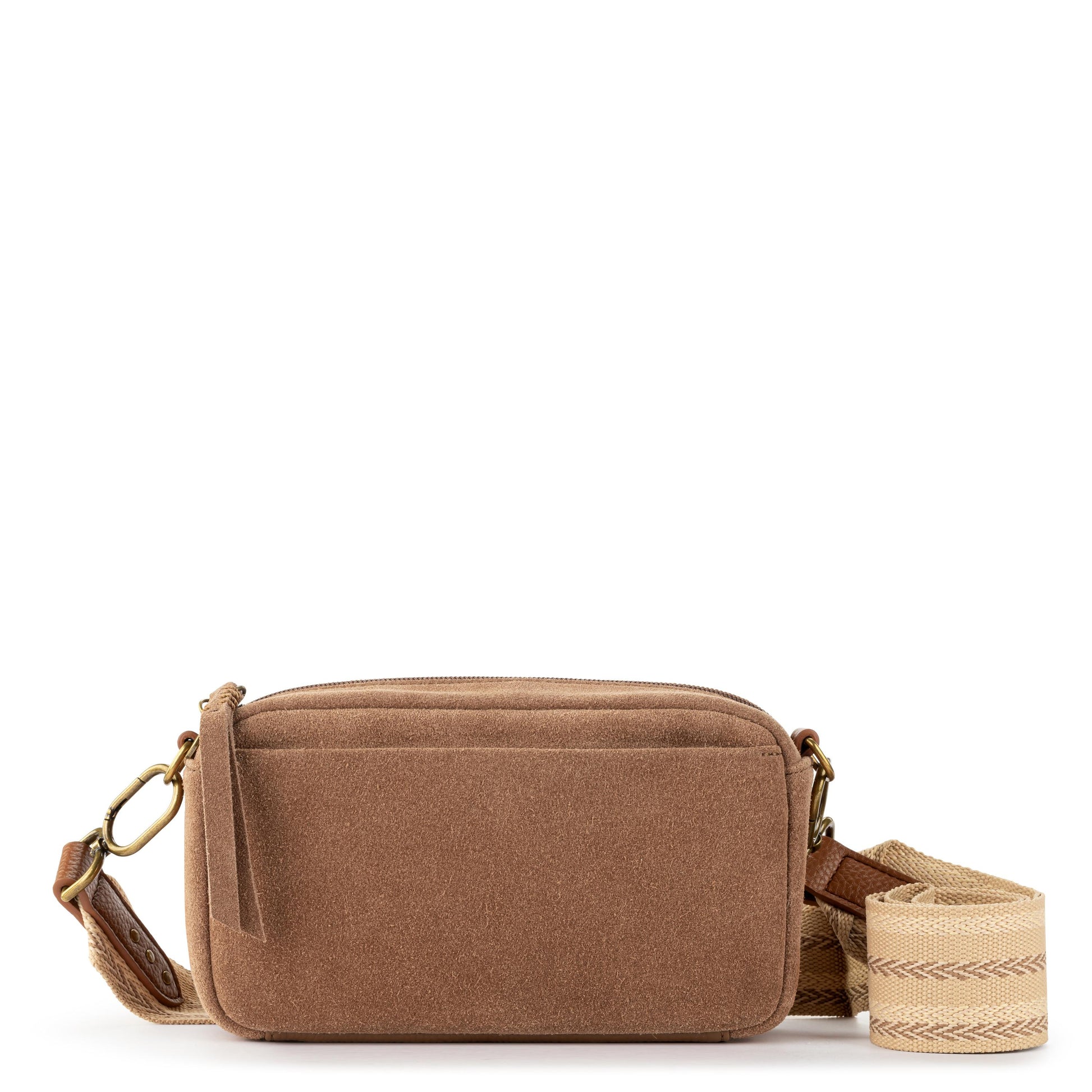 The Sak Cora Smartphone Crossbody Leather - |Tobacco Suede|
