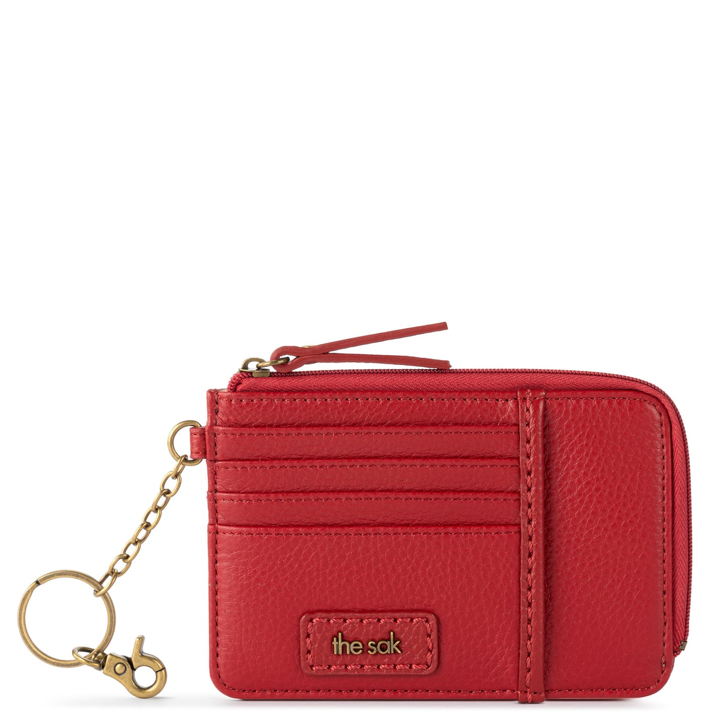 The Sak Iris Card Wallet Leather - |Scarlet|