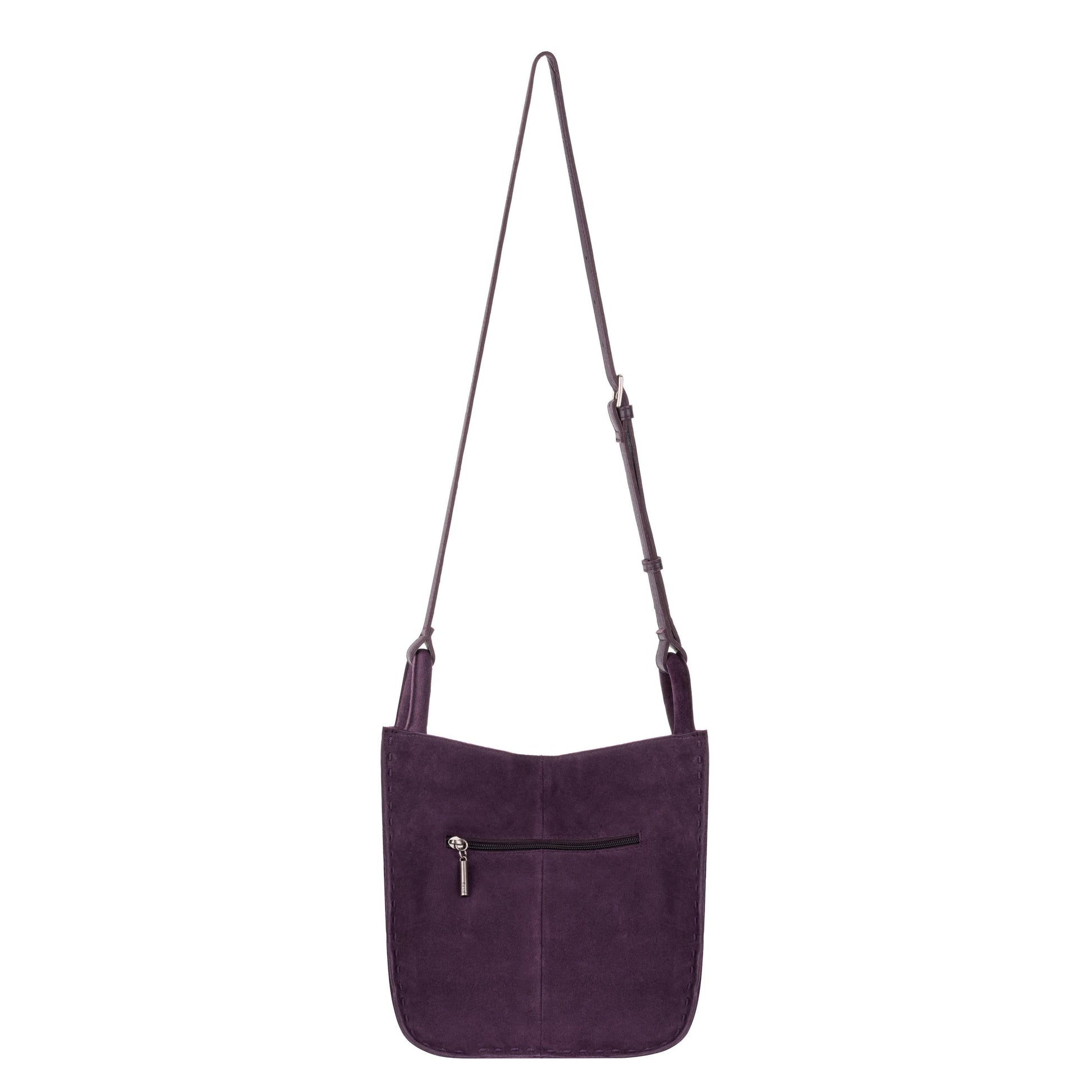 The Sak Los Feliz Slouchy Crossbody Leather - |Aubergine Suede|