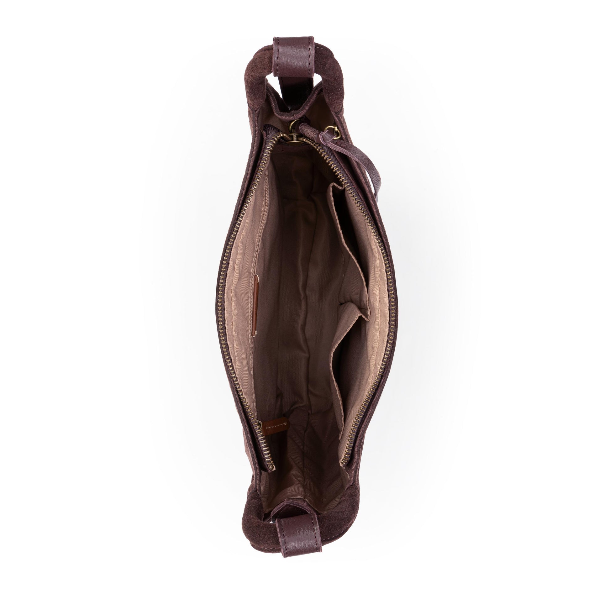 The Sak Los Feliz Slouchy Crossbody Leather - |Mahogany Suede|