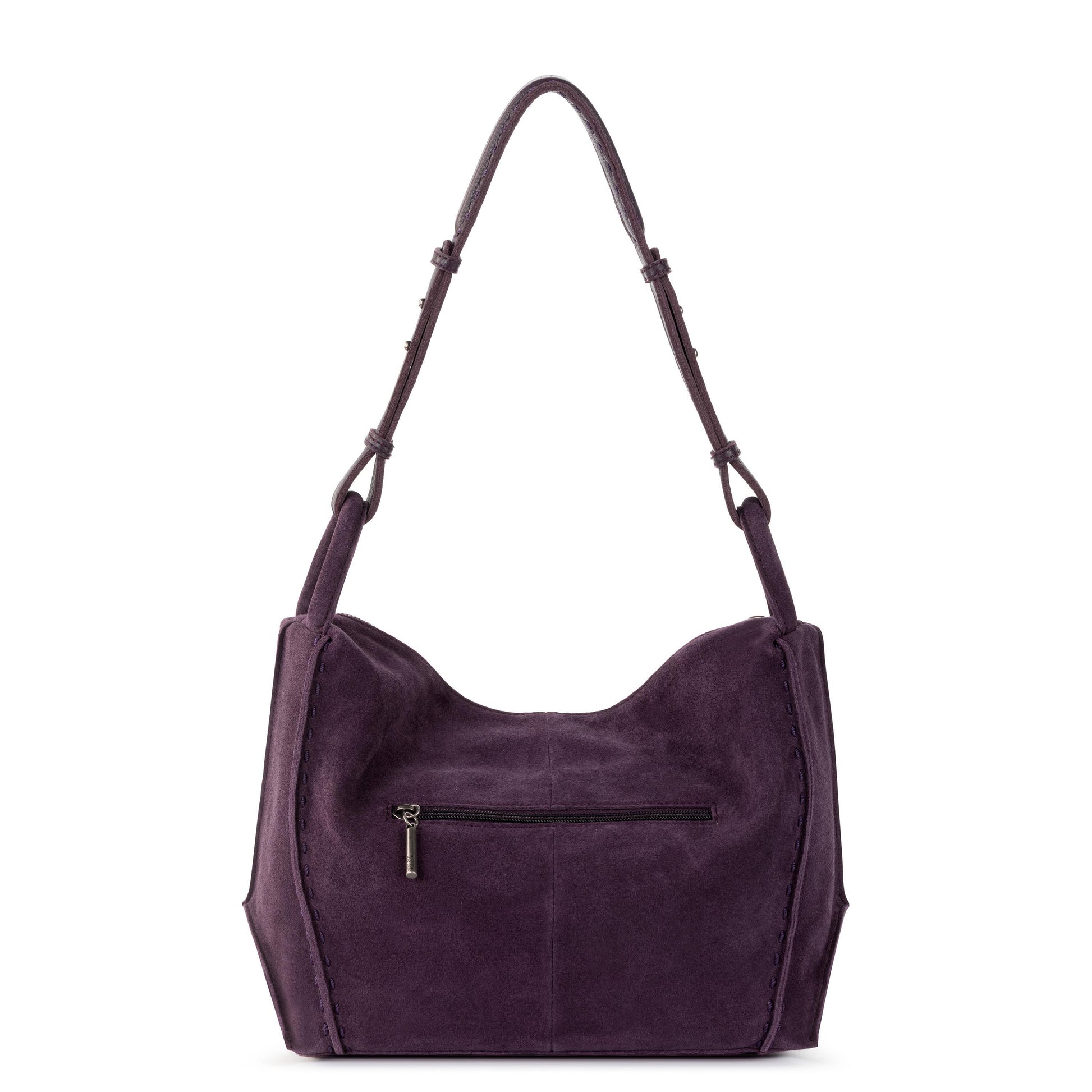 The Sak Los Feliz Slouchy Hobo Leather - |Aubergine Suede|