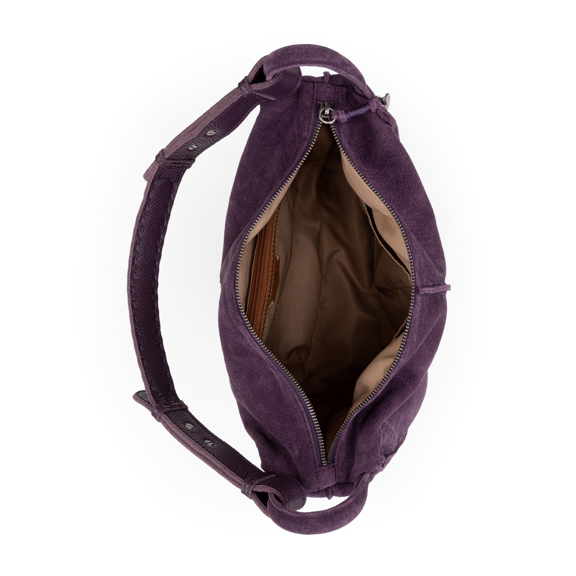 The Sak Los Feliz Slouchy Hobo Leather - |Aubergine Suede|