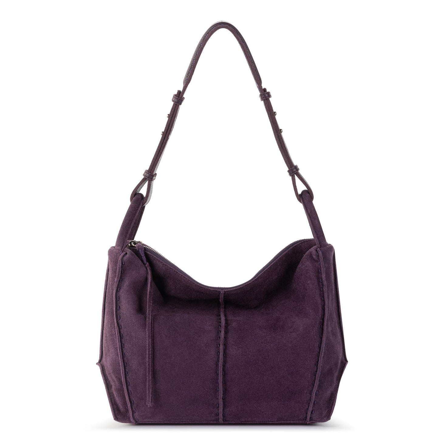 The Sak Los Feliz Slouchy Hobo Leather - |Aubergine Suede|
