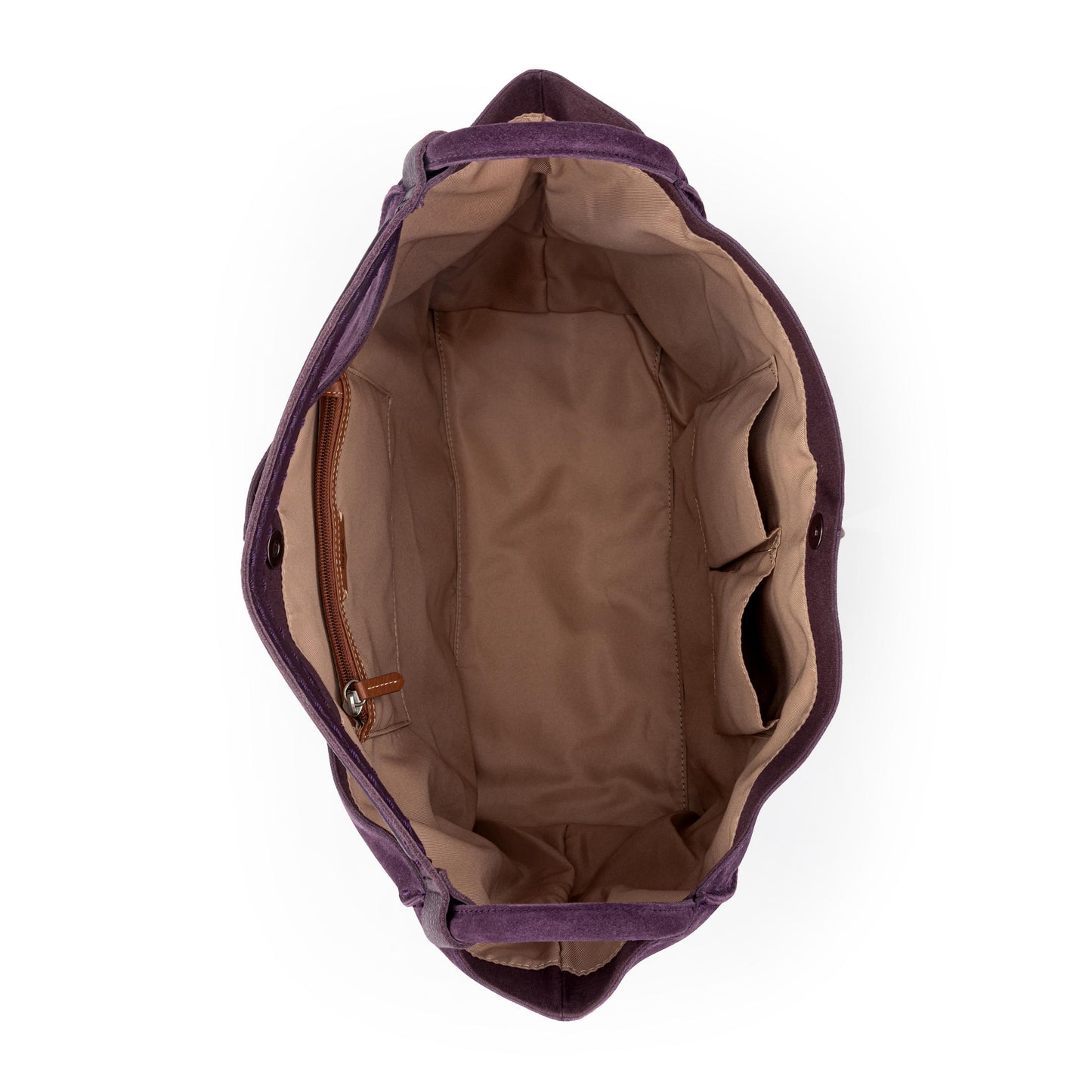 The Sak Los Feliz Slouchy Large Tote Leather - |Aubergine Suede|