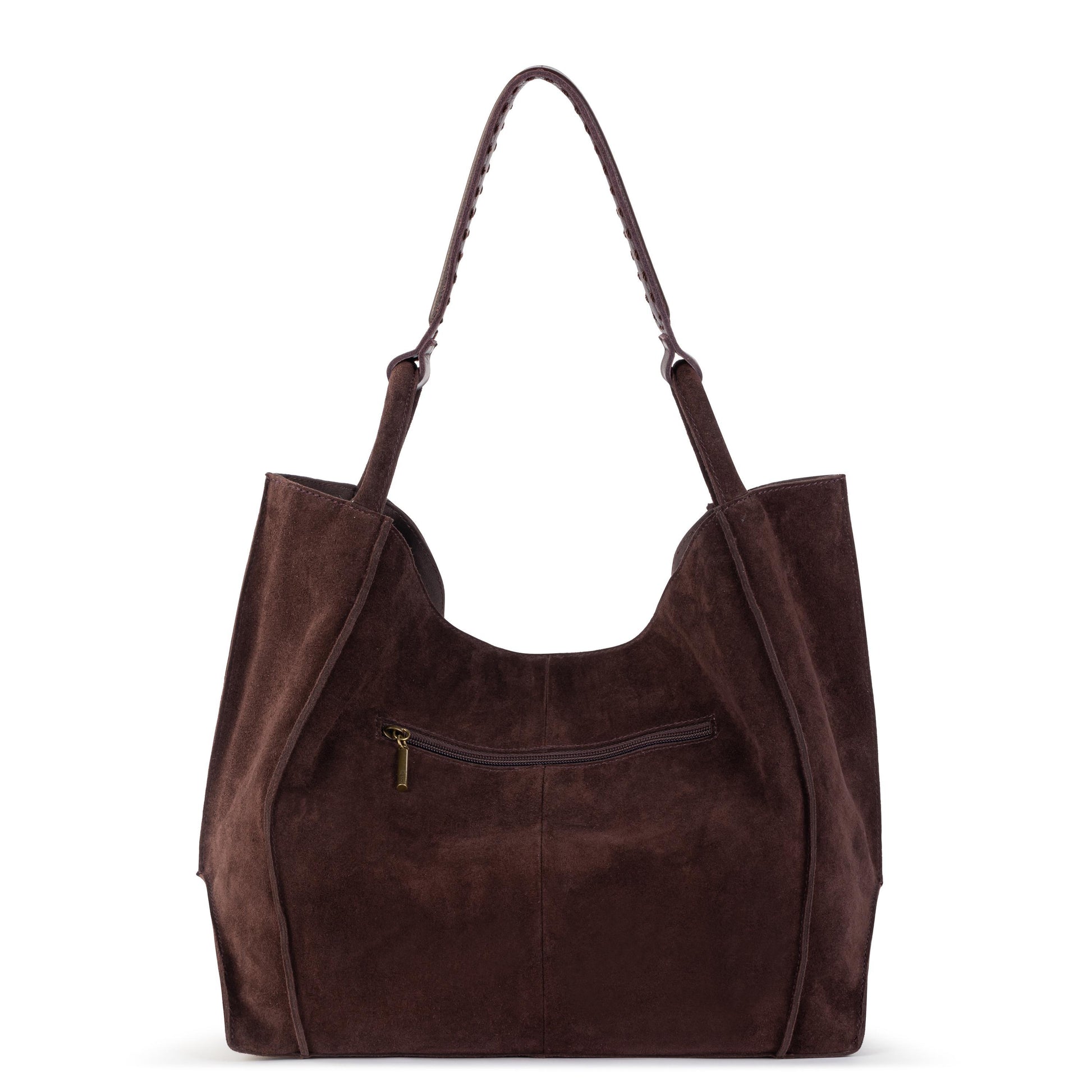 The Sak Los Feliz Slouchy Large Tote Leather - |Mahogany Suede|