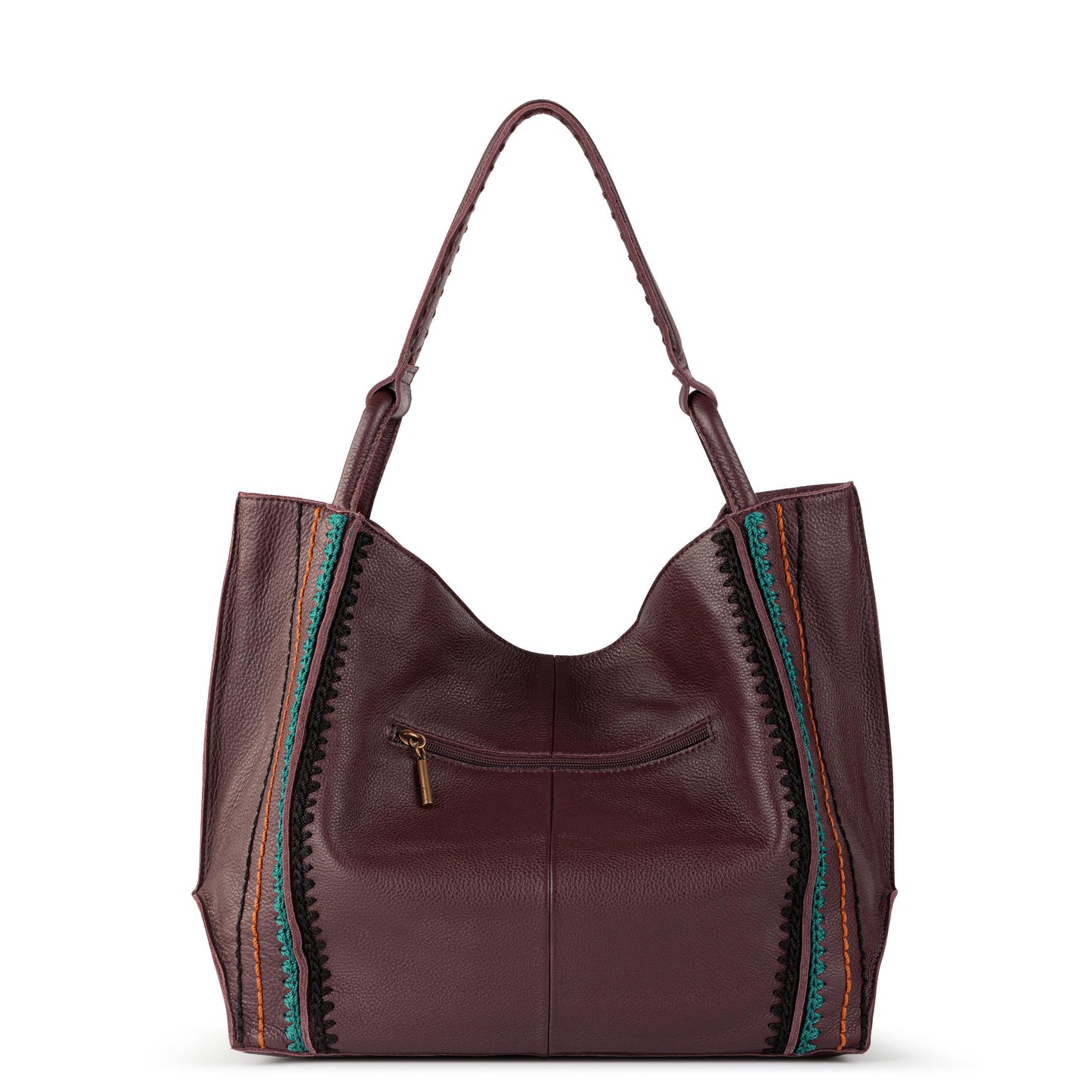 The Sak Los Feliz Slouchy Large Tote Leather - |Mahogany Multi Seminyak|