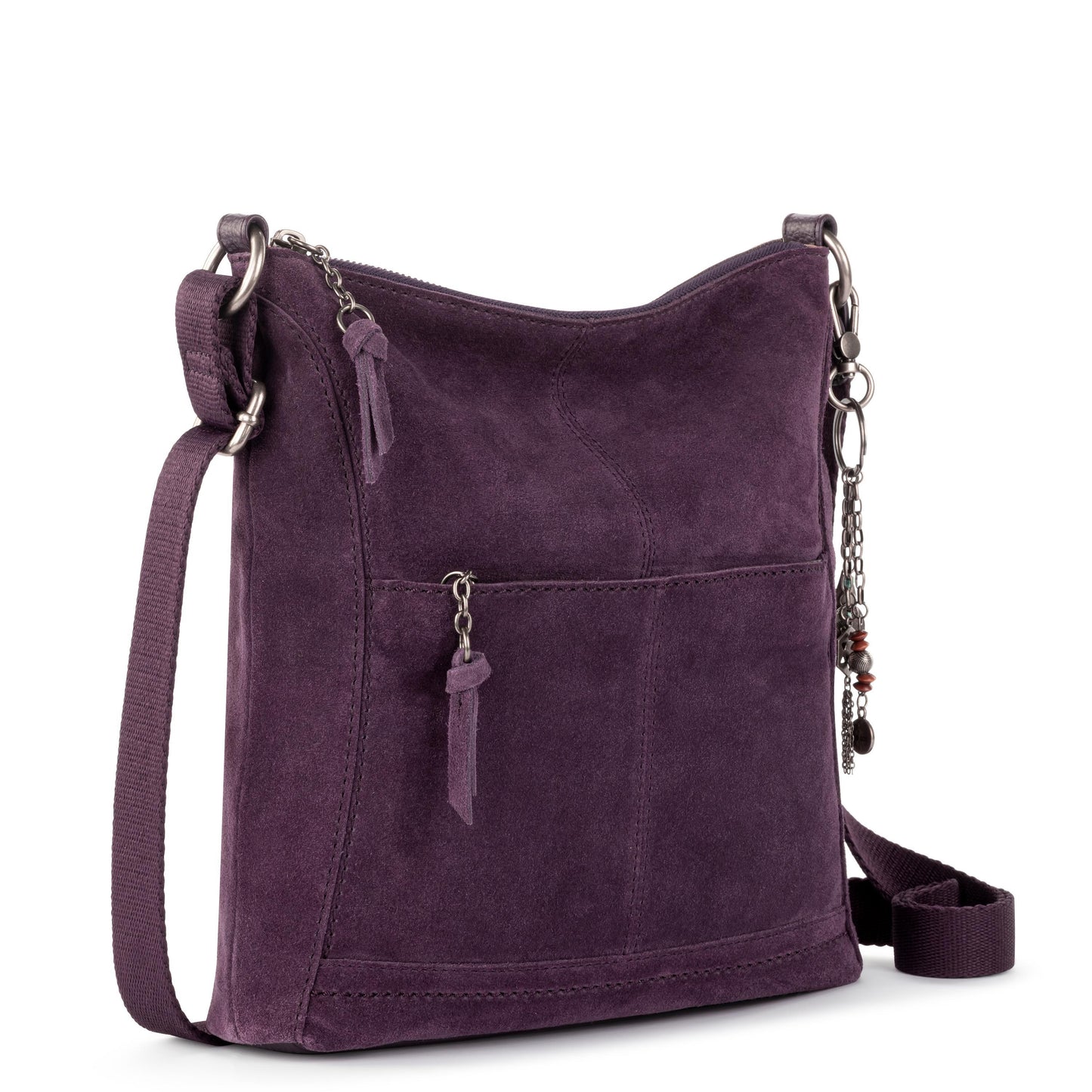 The Sak Lucia Crossbody Leather - |Aubergine Suede|