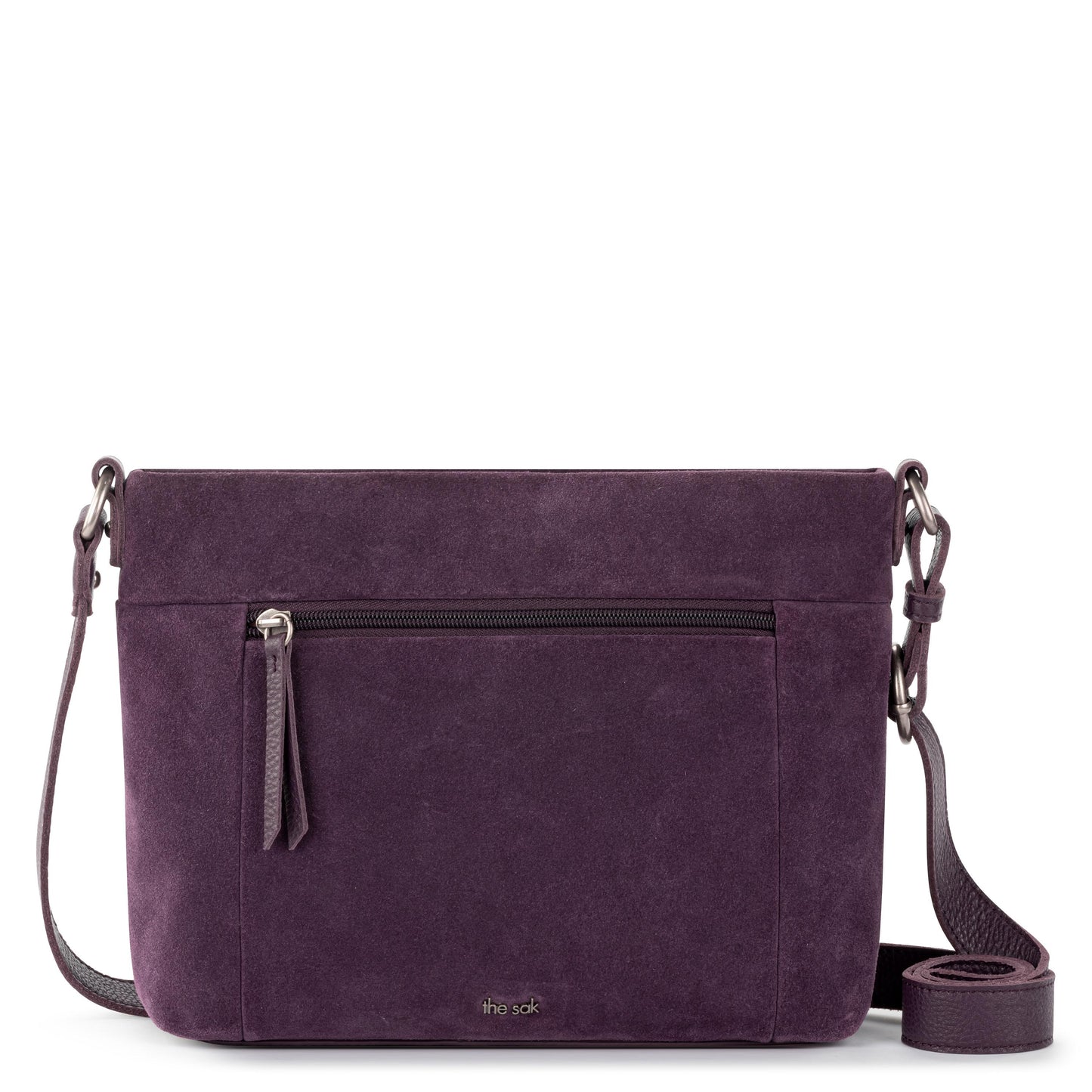 The Sak Melrose Crossbody Leather - |Aubergine Suede|