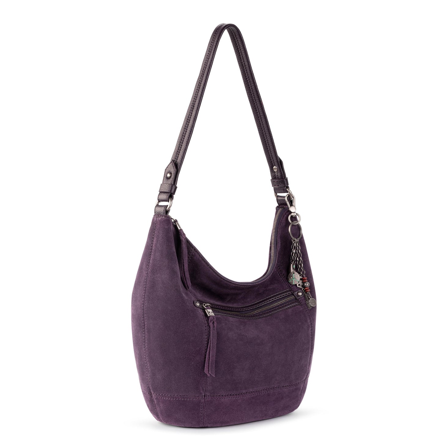 The Sak Sequoia Hobo Leather - Aubergine Suede