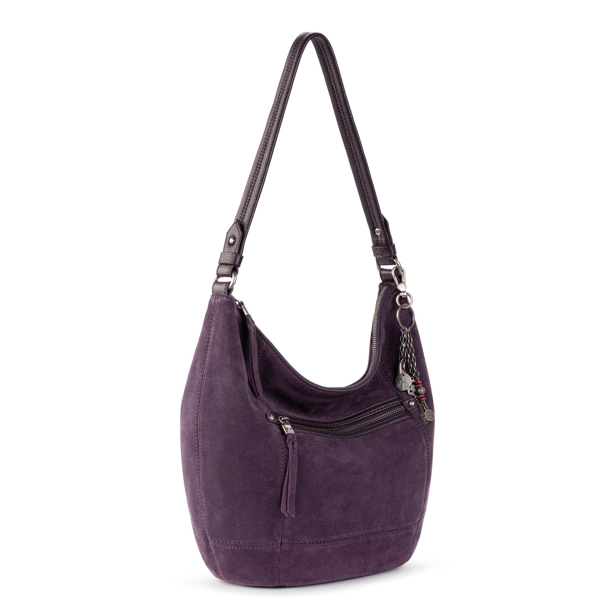 The Sak Sequoia Hobo Leather - Aubergine Suede