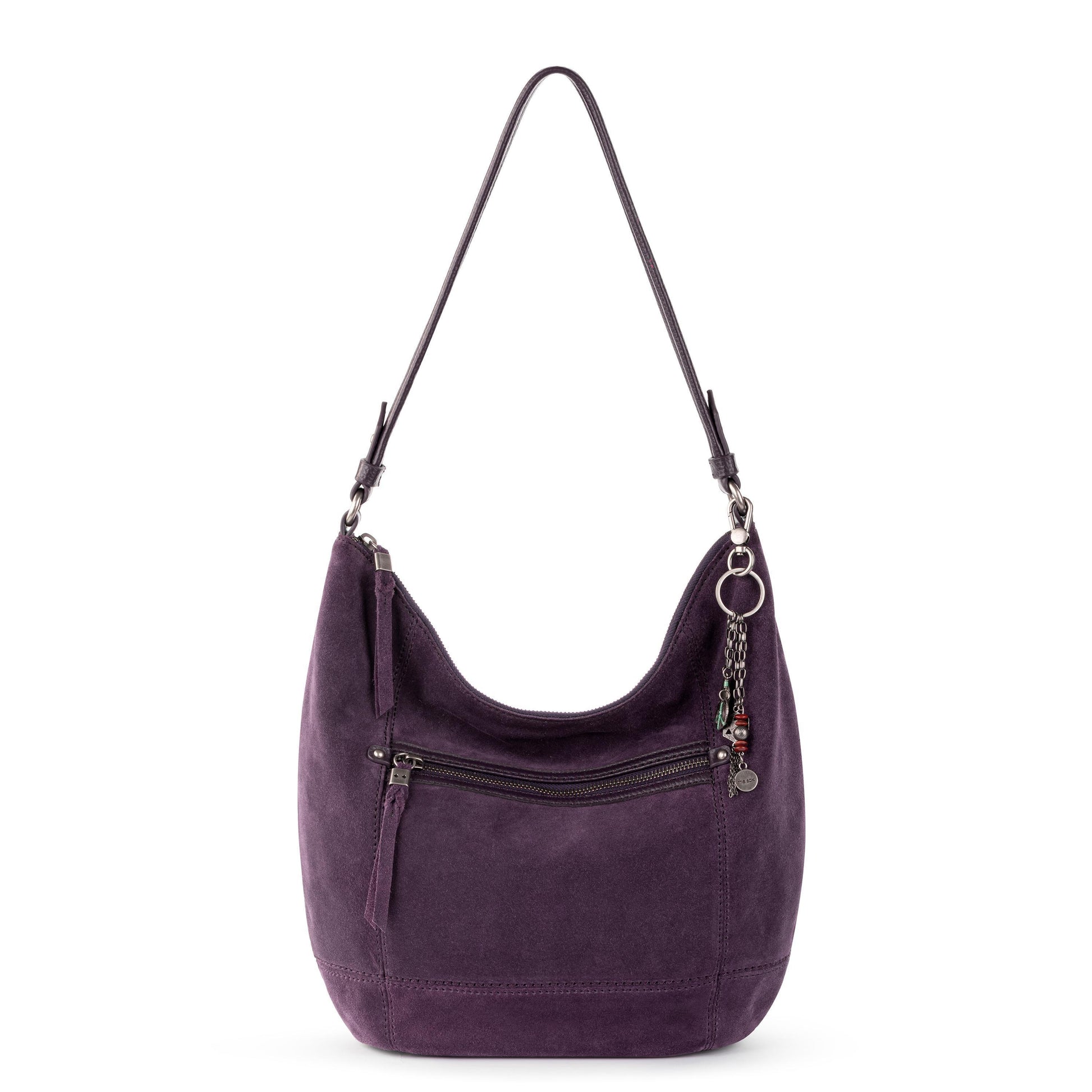 The Sak Sequoia Hobo Leather - Aubergine Suede