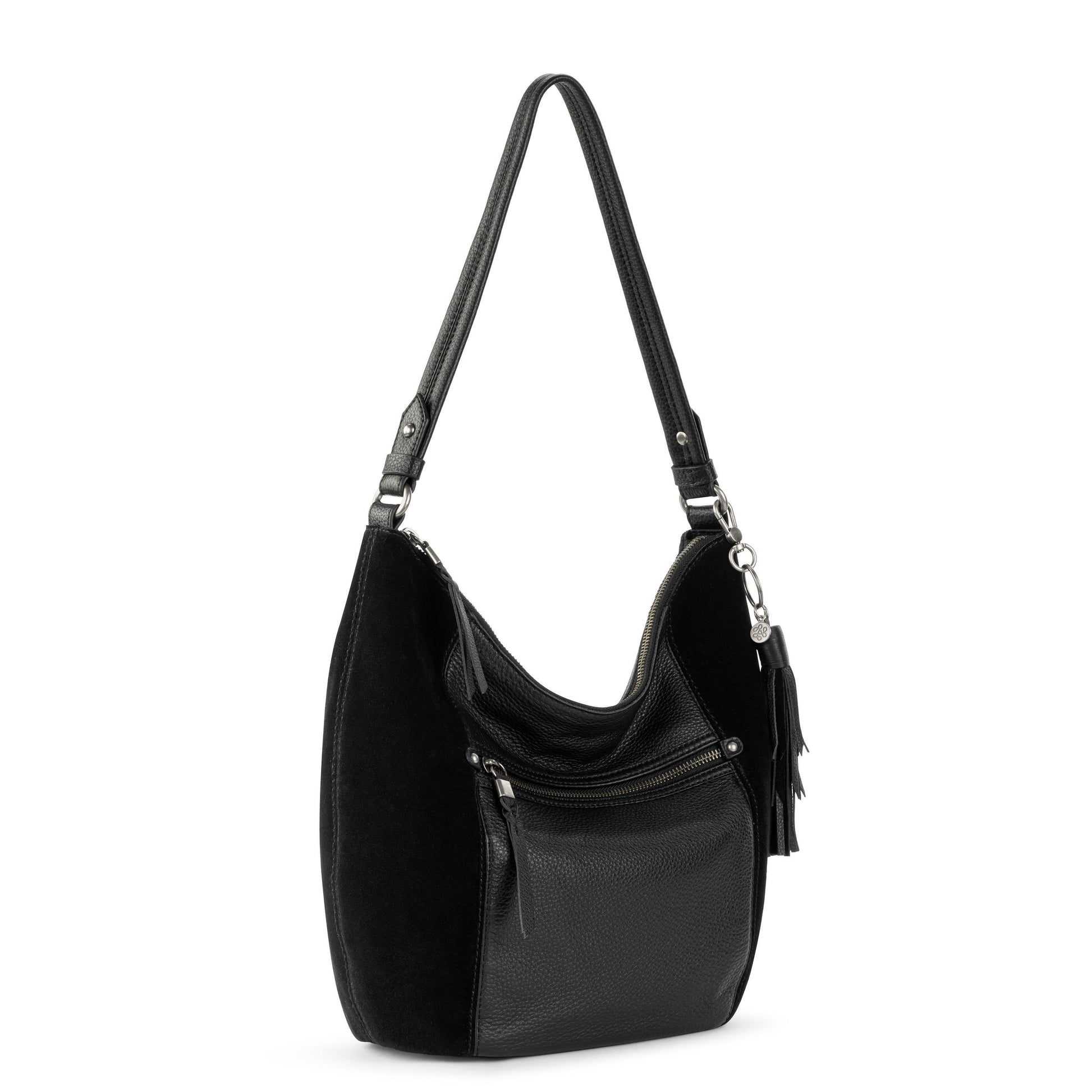 The Sak Sequoia Hobo Leather - |Black Suede Block|