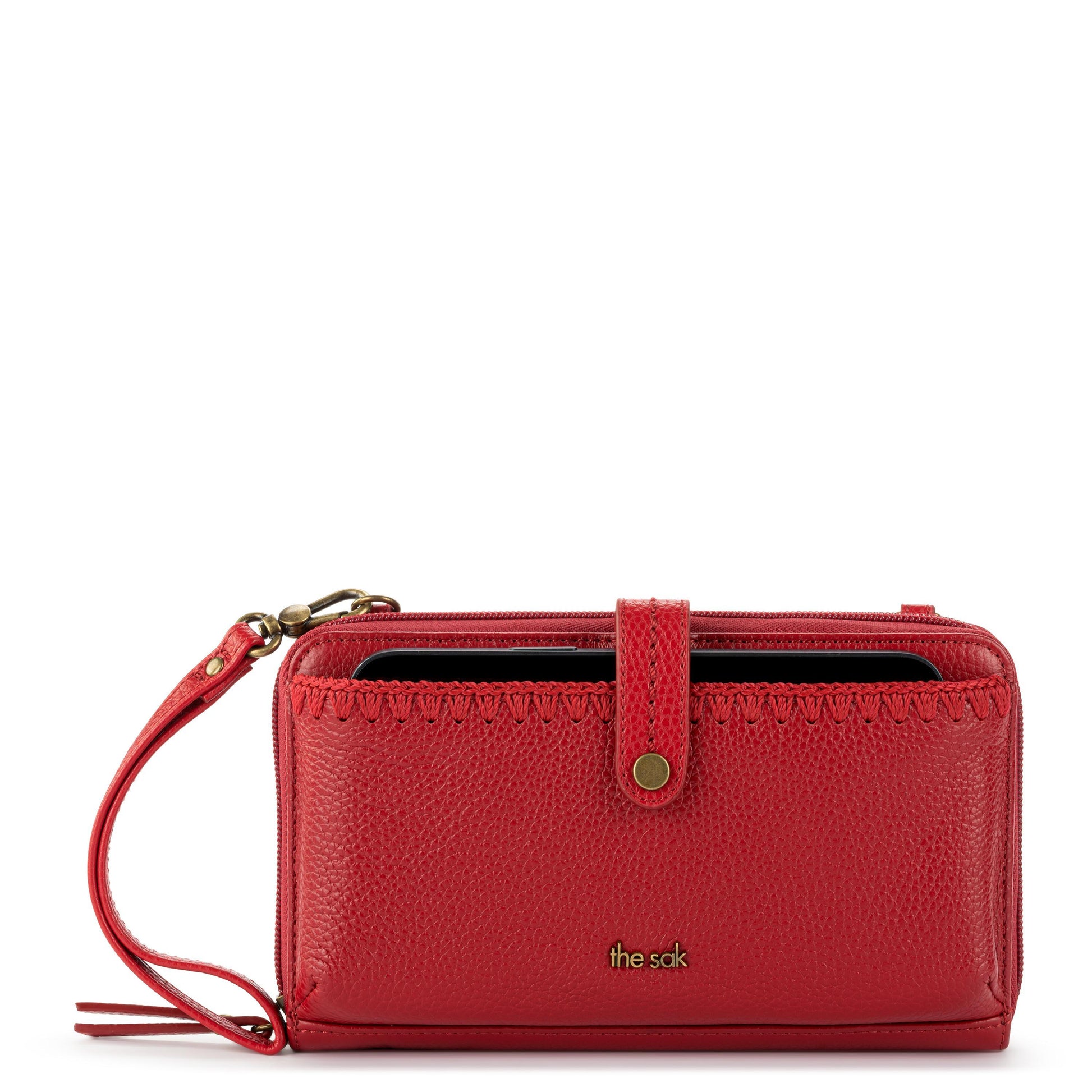 The Sak Iris Large Smartphone Crossbody Leather - |Scarlet|