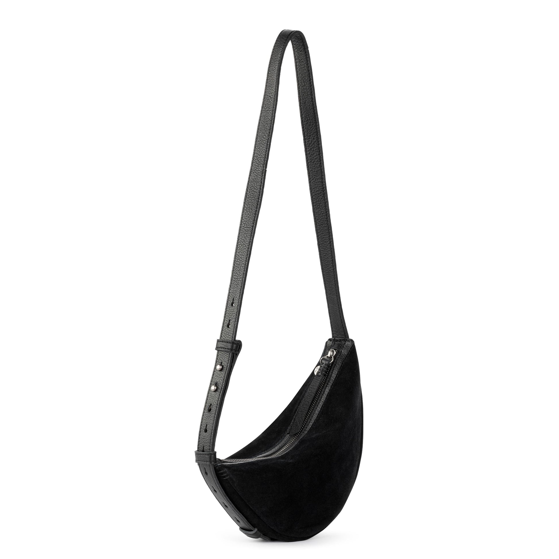 The Sak Tess Sling Bag Leather - |Black Suede|