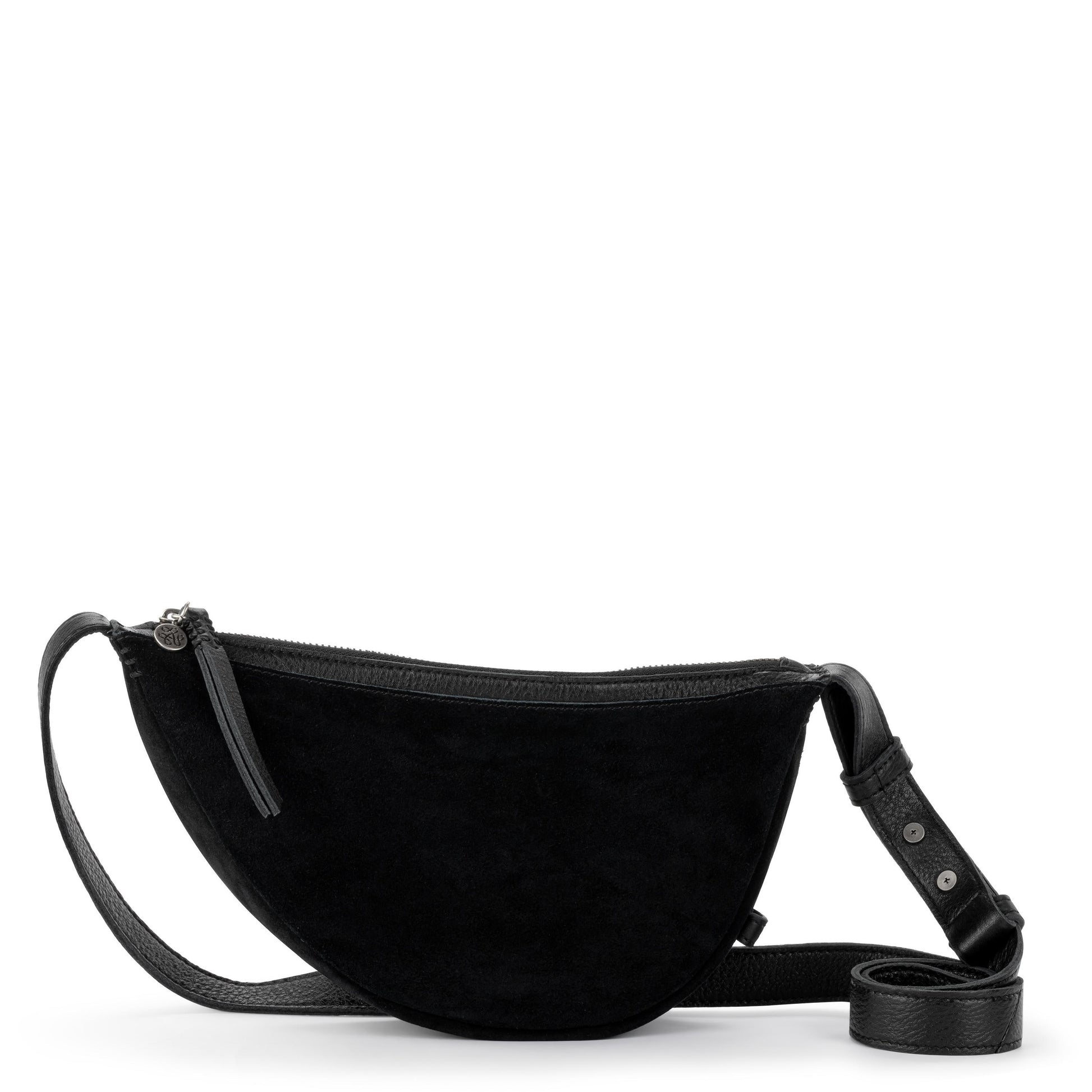 The Sak Tess Sling Bag Leather - |Black Suede|