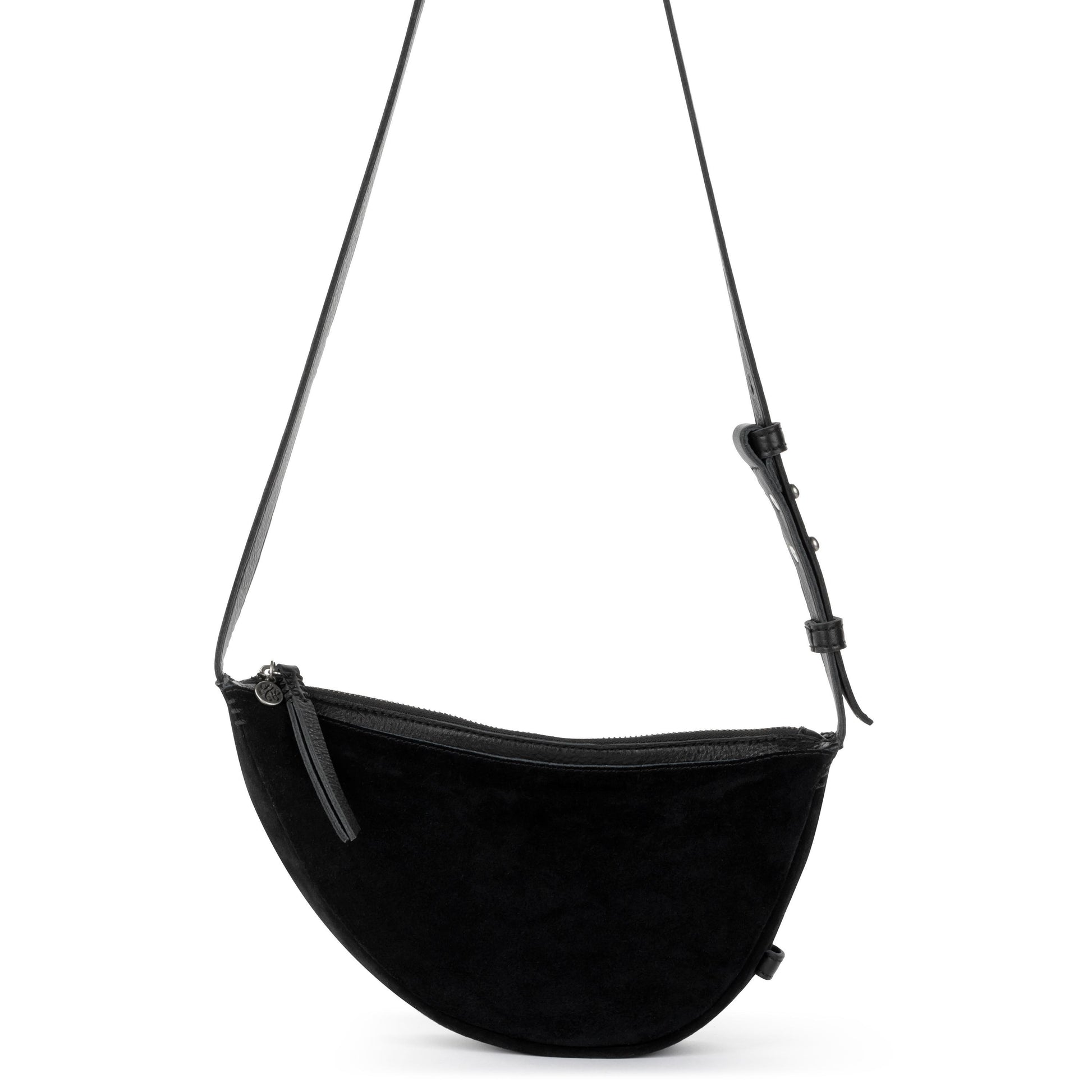 The Sak Tess Sling Bag Leather - |Black Suede|