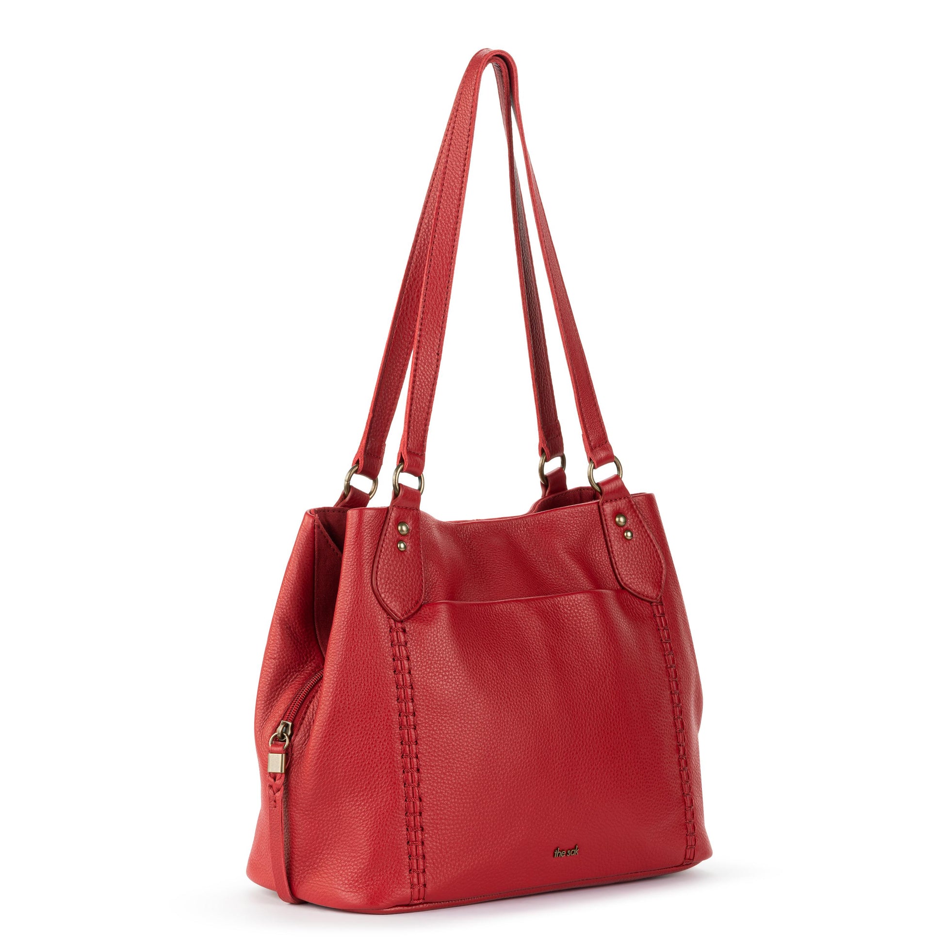 The Sak Melrose Satchel Leather - |Scarlet|