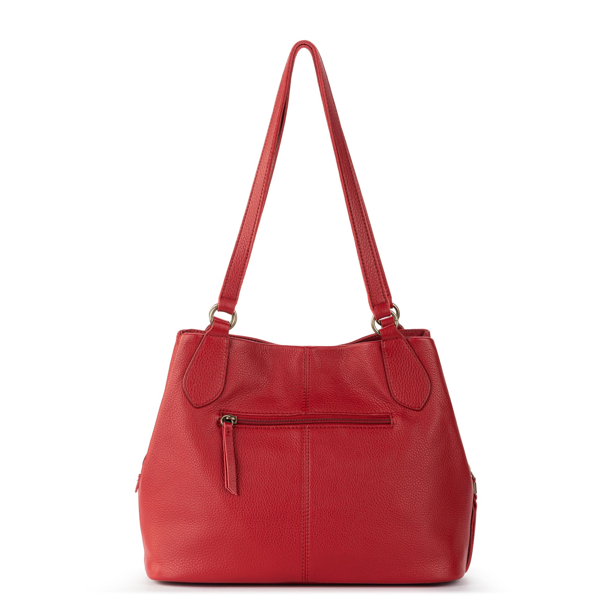 The Sak Melrose Satchel Leather - |Scarlet|