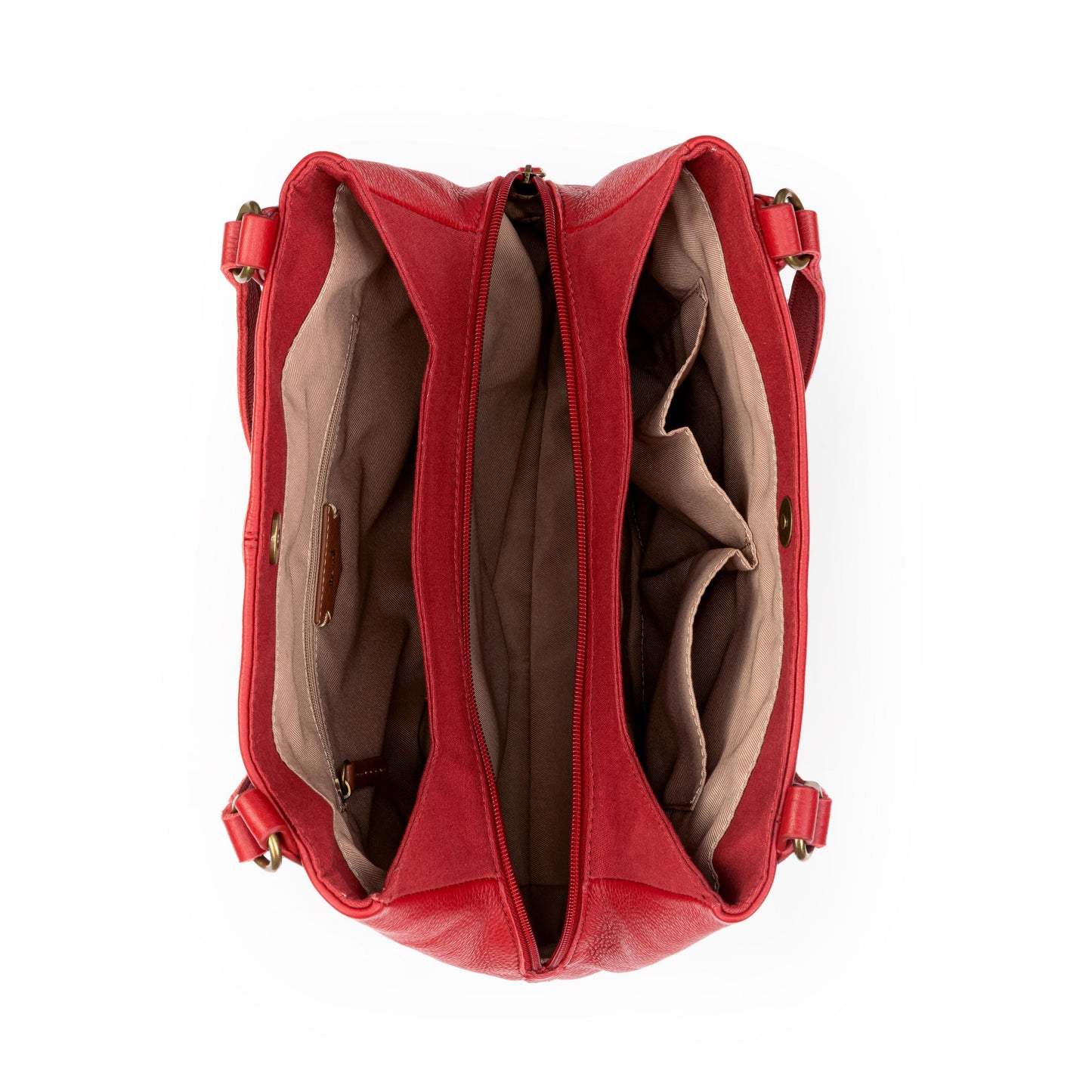 The Sak Melrose Satchel Leather - |Scarlet|