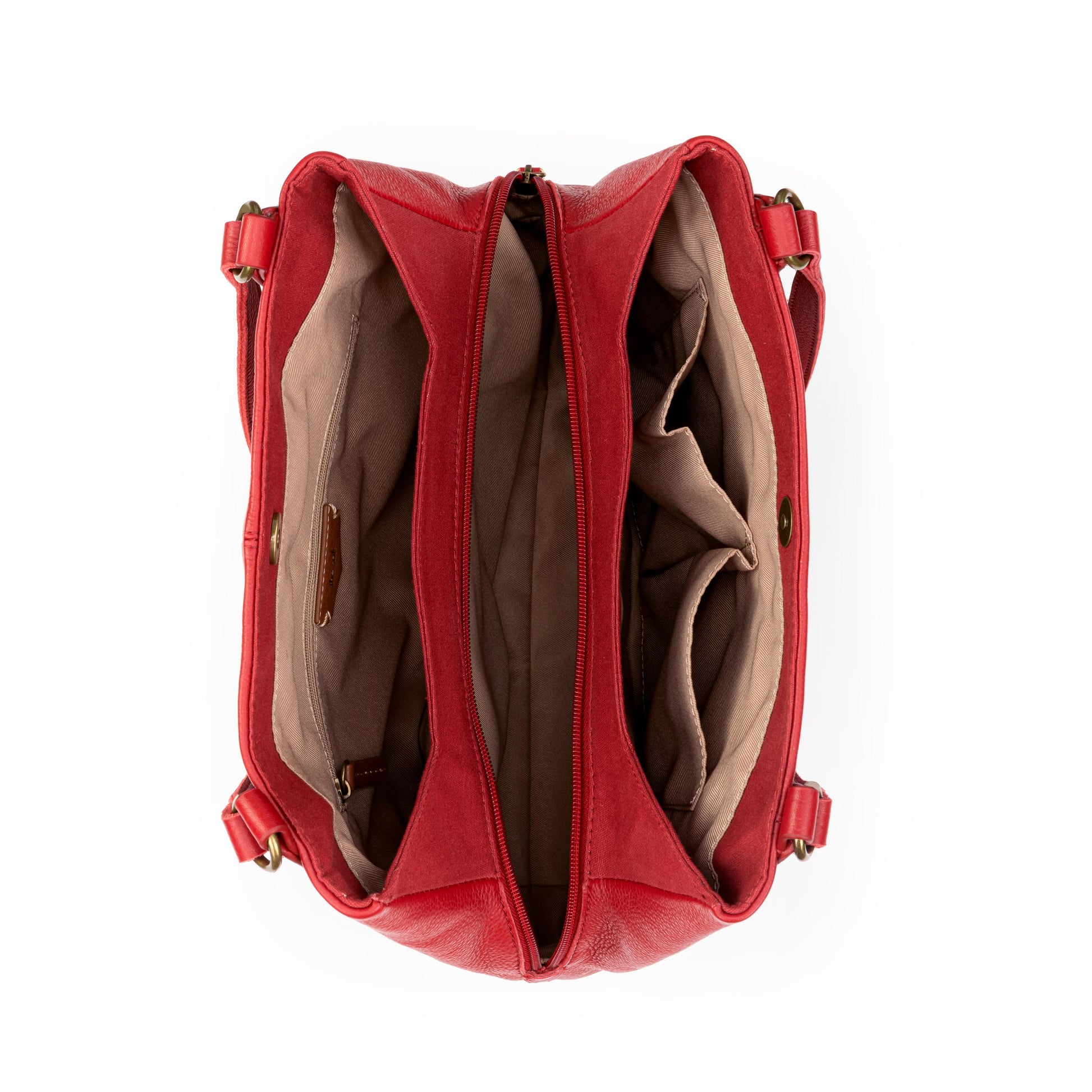 The Sak Melrose Satchel Leather - |Scarlet|