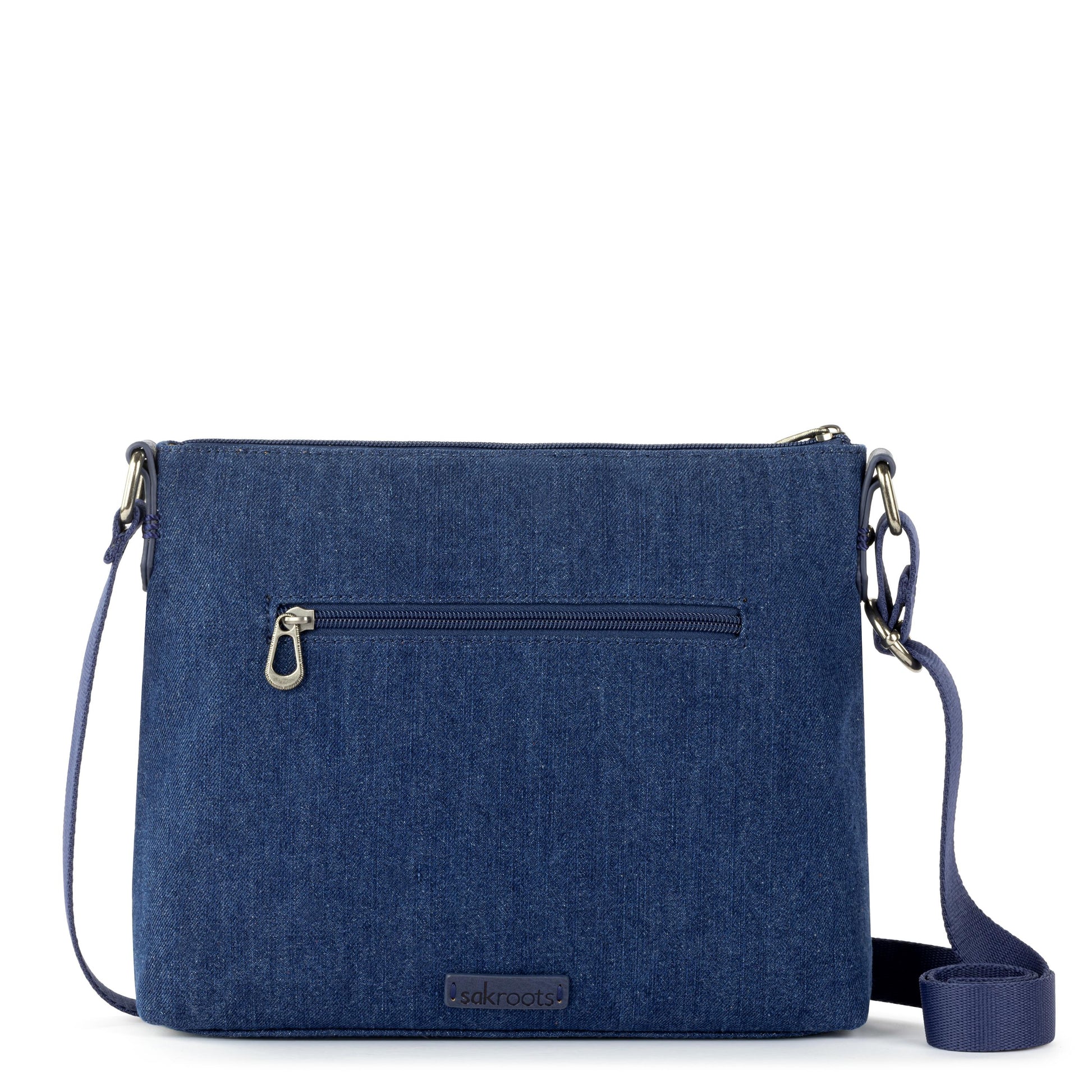 Sakroots Basic Crossbody Denim - |In Bloom Embroidery|