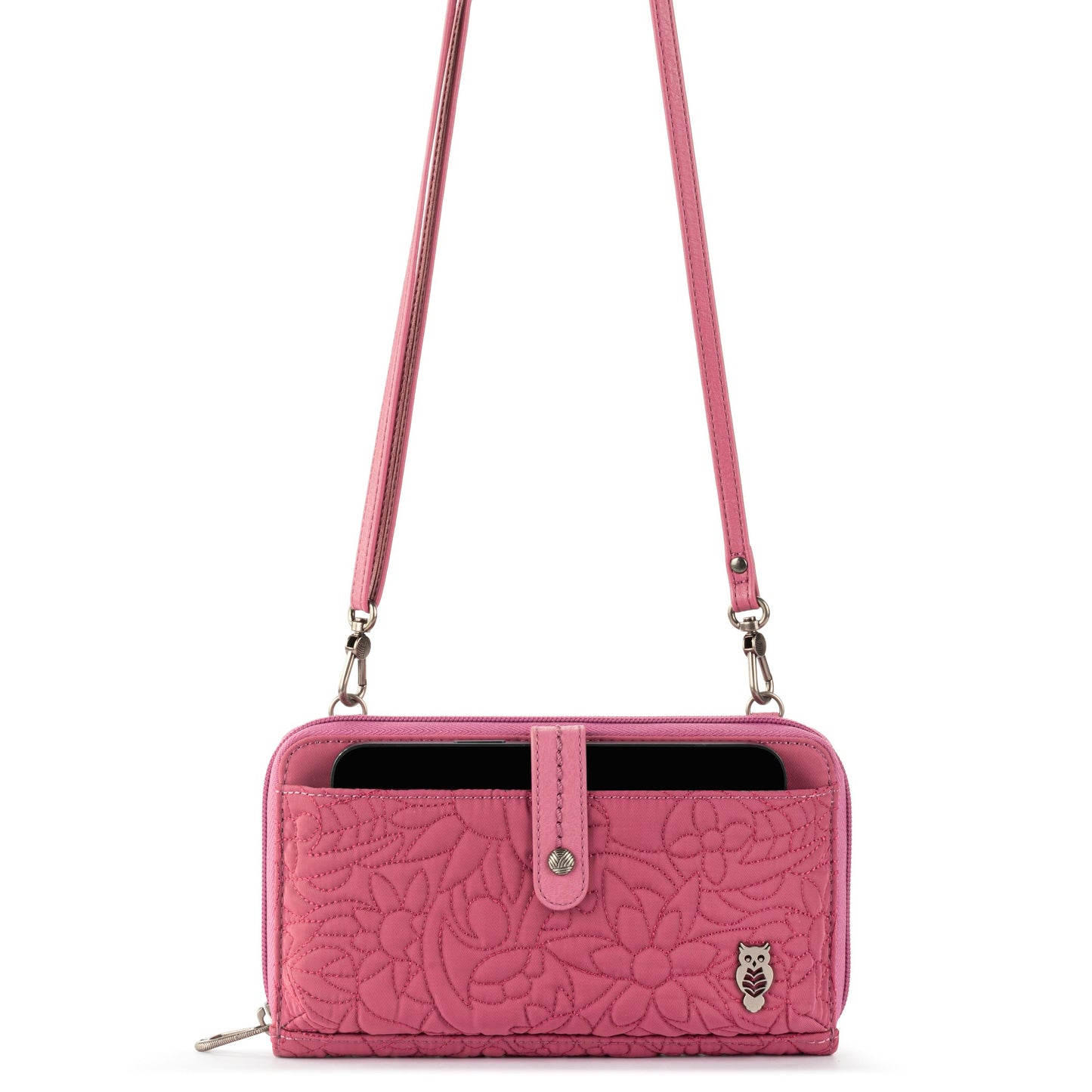 Sakroots Large Smartphone Crossbody EcoTwill - |Mulberry Spirit Desert Quilted|